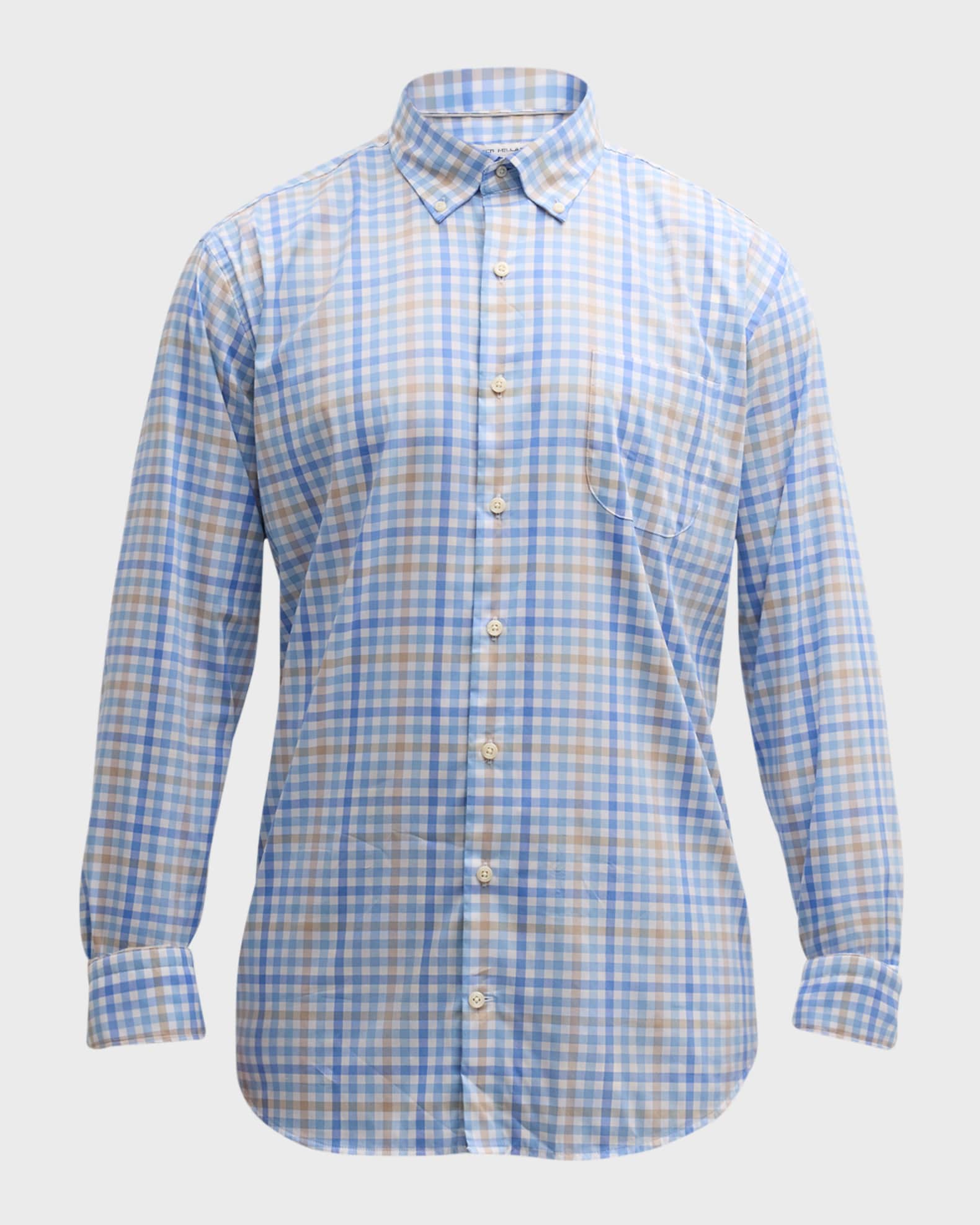 Calvin Crown Lite Cotton-Stretch Sport Shirt