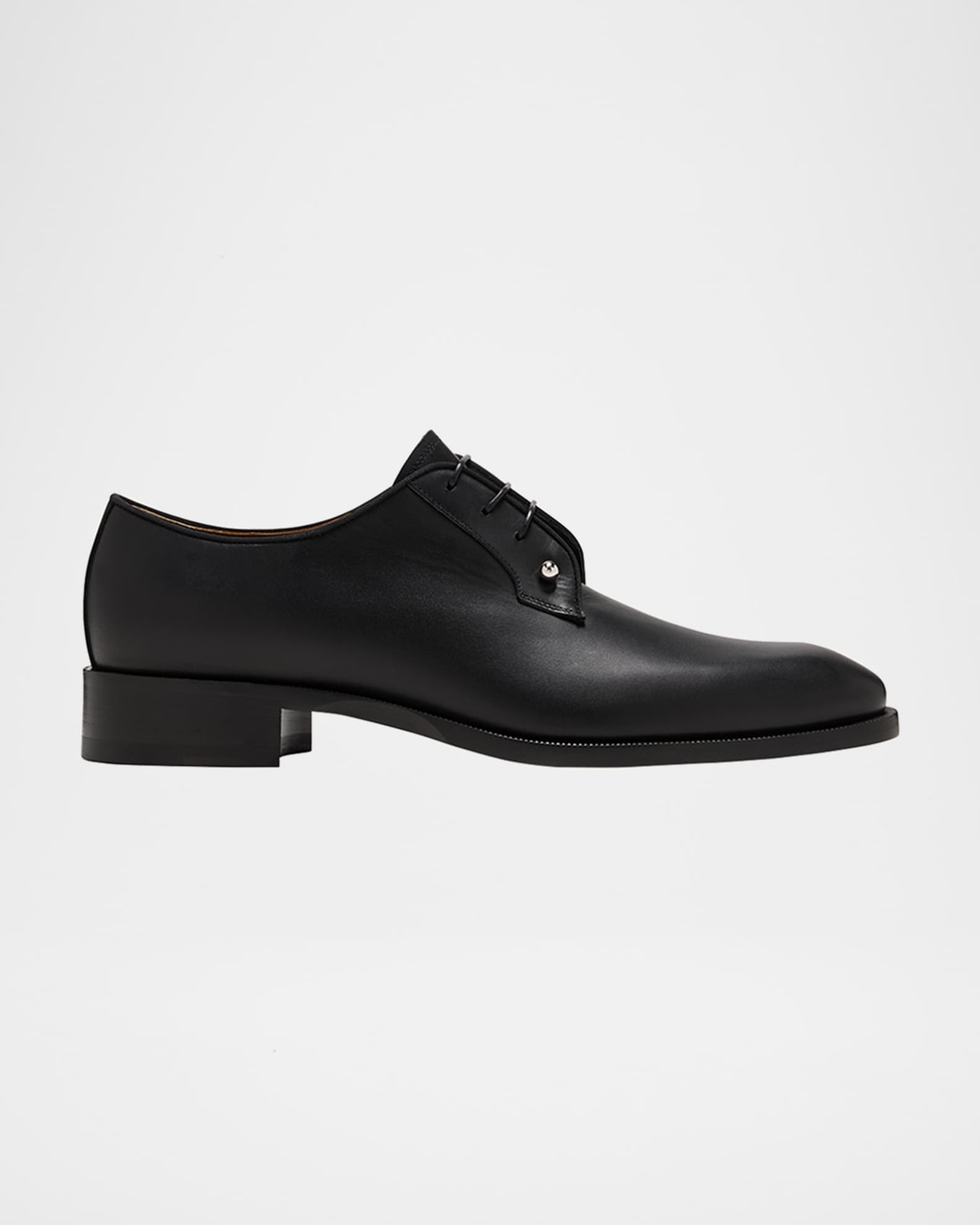 Men's Chambeliss Collar-Pin Leather Derby Shoes 0