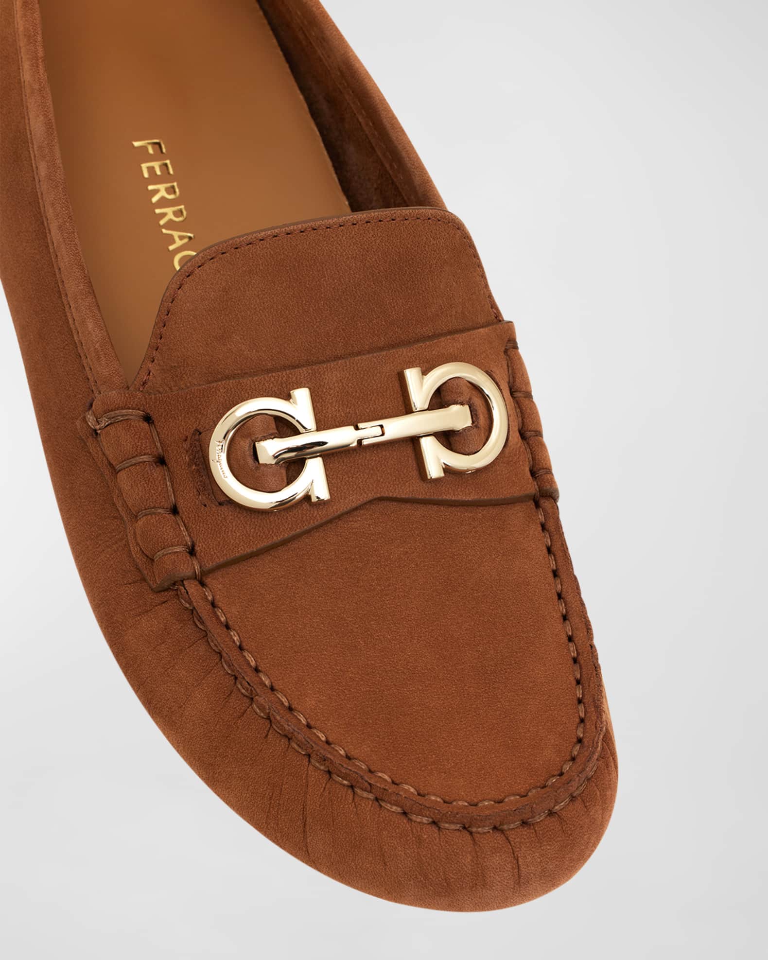 Odilia Suede Gancini Bit Driver Loafers
