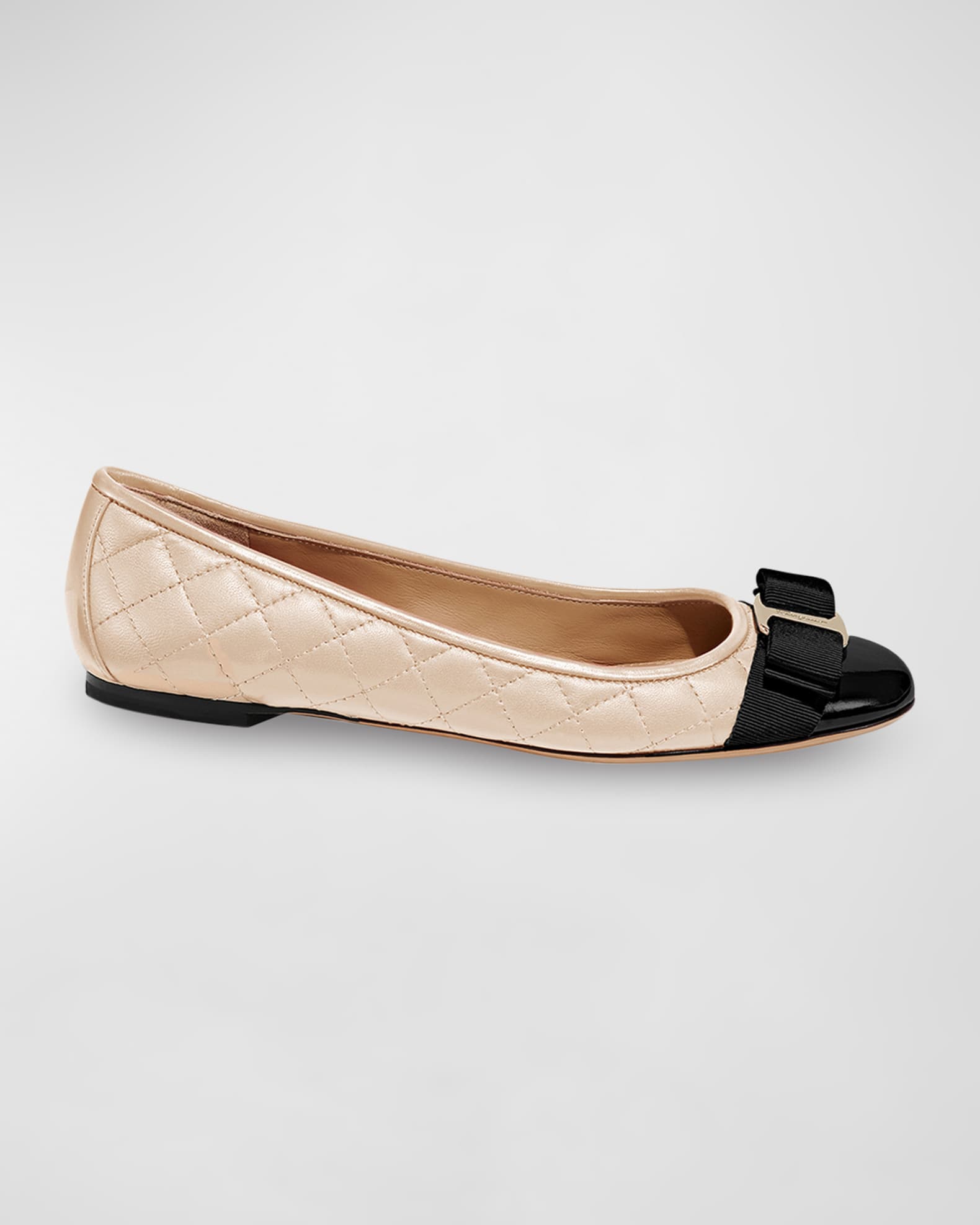 Ferragamo quilted flats sale