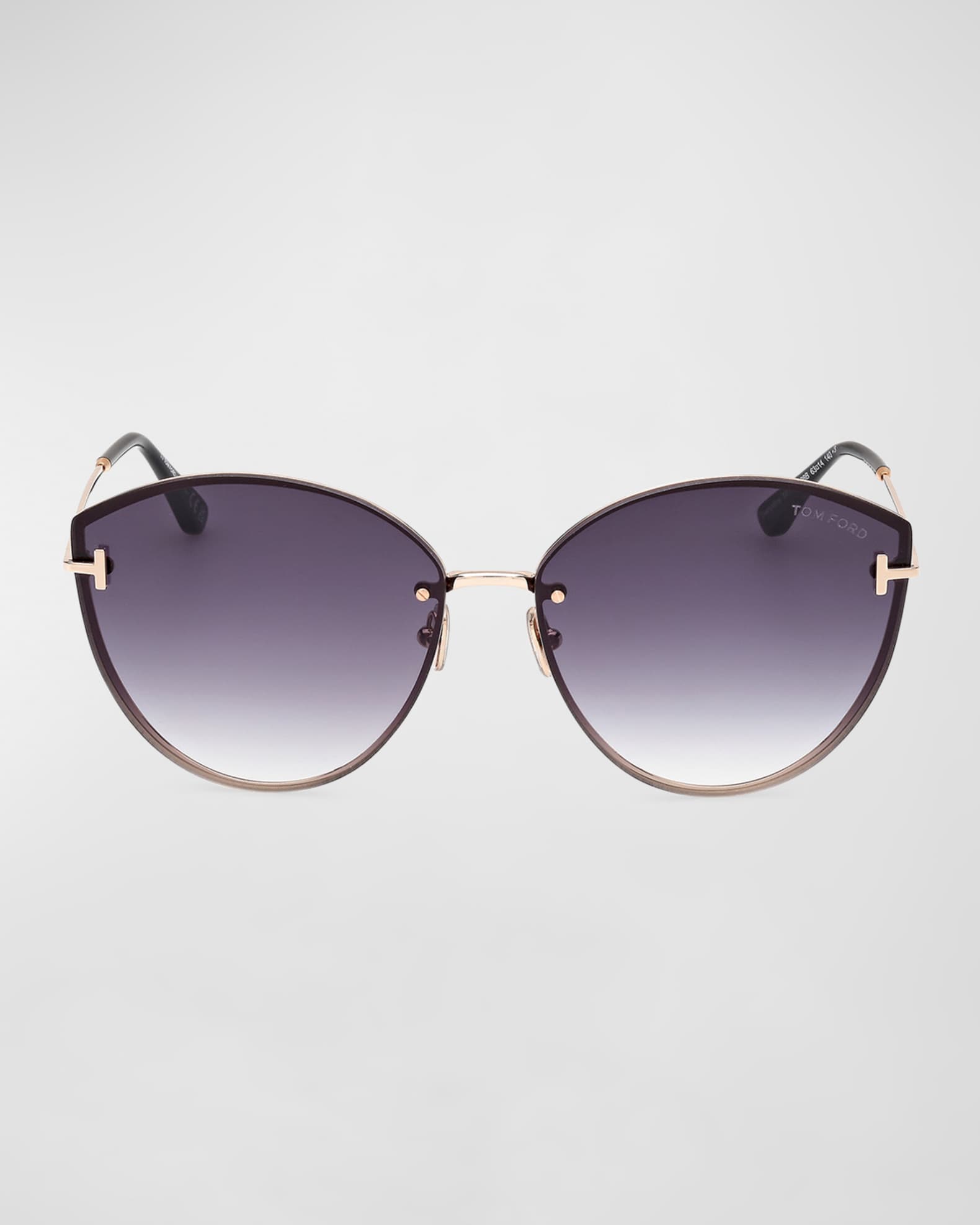 TOM FORD Evangeline Metal Cat-Eye Sunglasses | Neiman Marcus