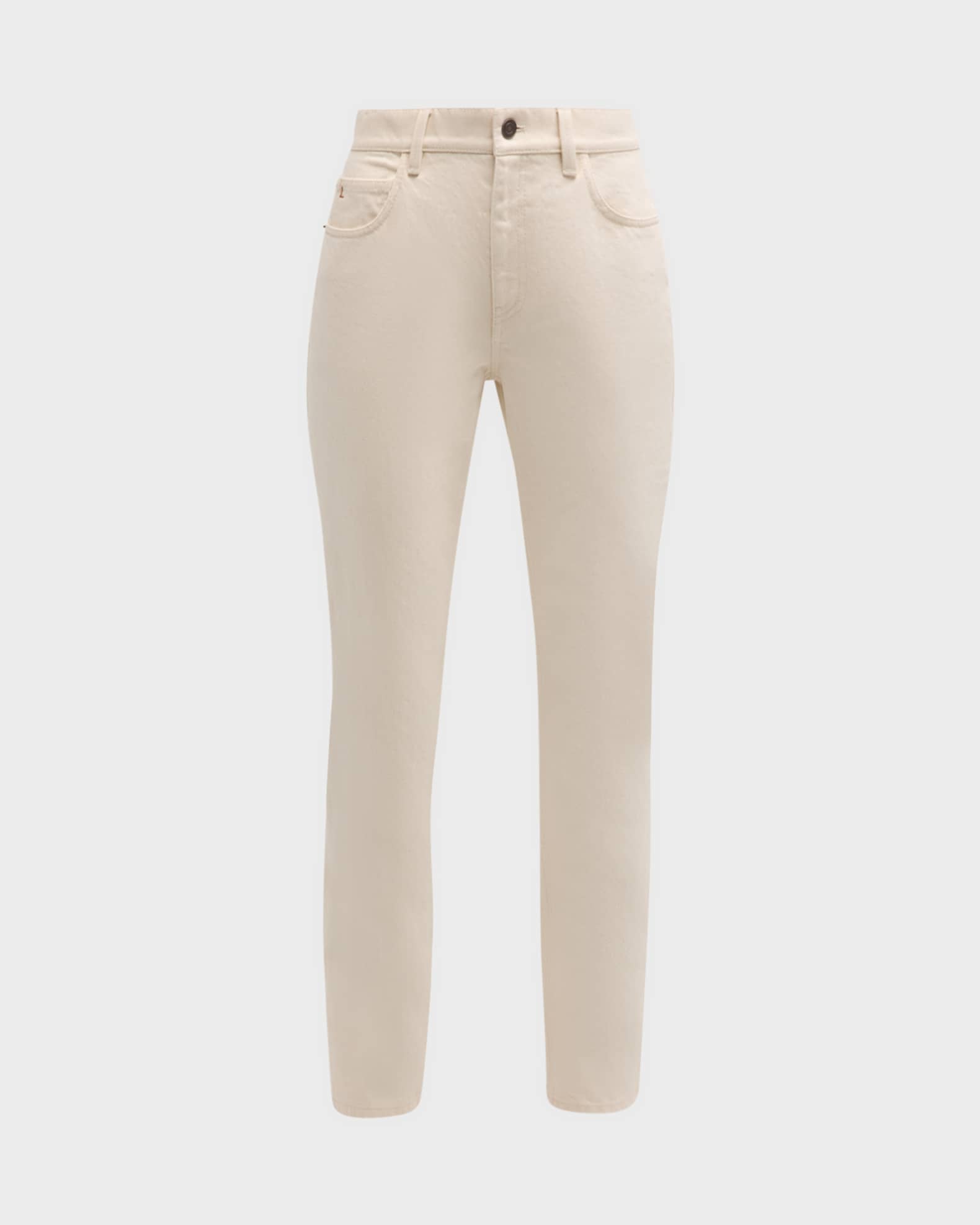 Lafayette 148 New York Cropped Straight-Leg Denim Jeans | Neiman Marcus