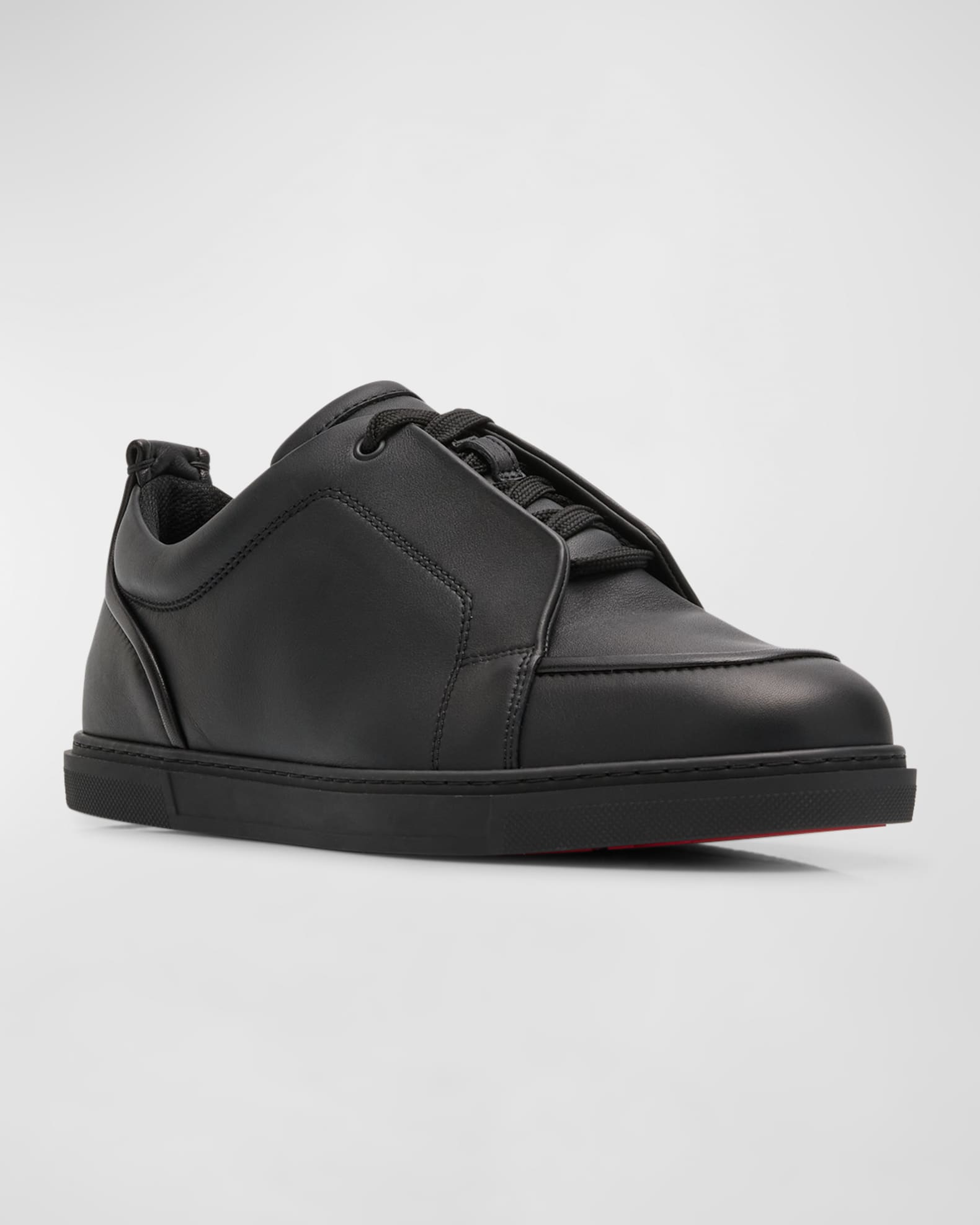 Christian Louboutin Men s Jimmy Low Top Nappa Leather Sneakers Neiman Marcus