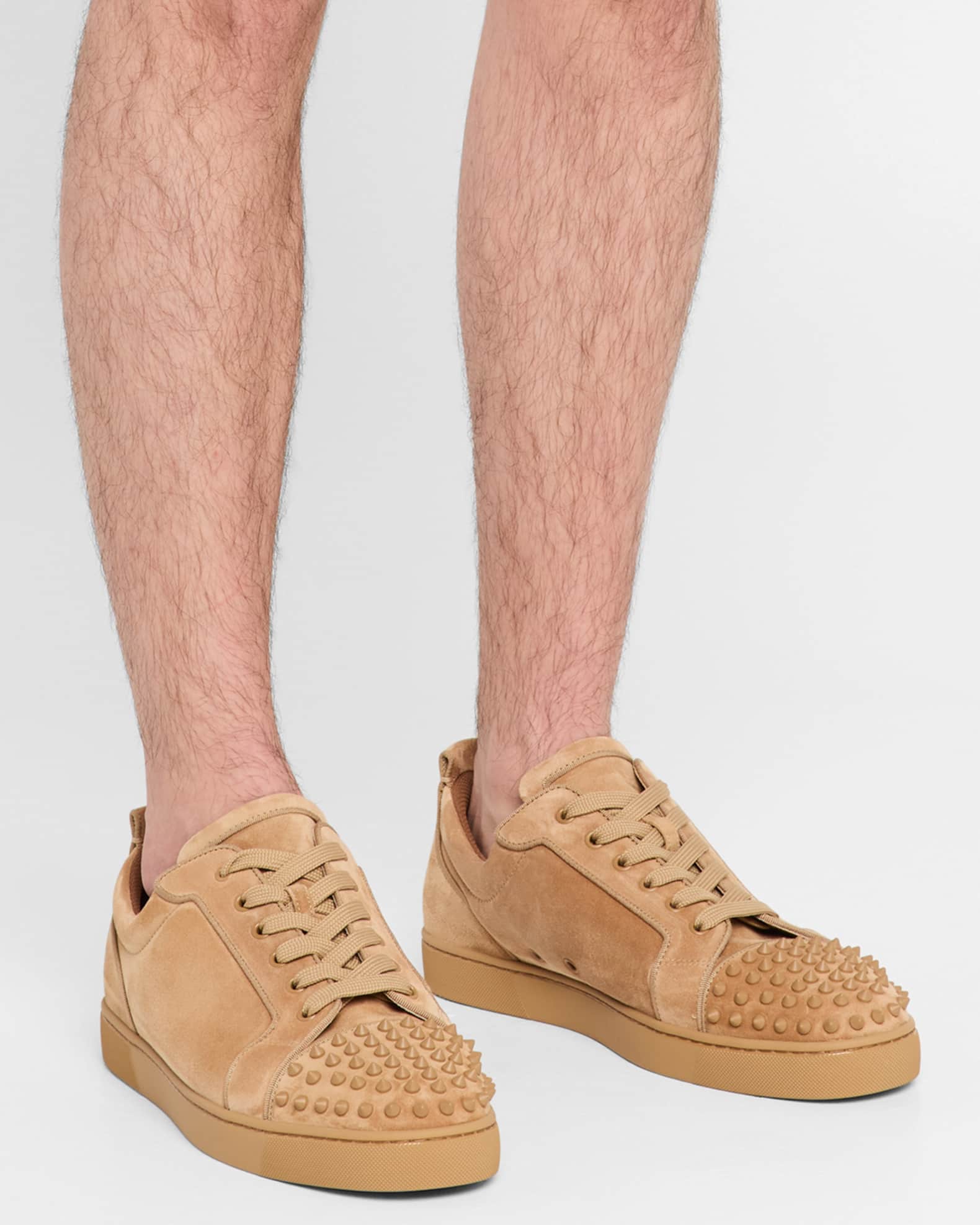 Men's Louis Junior Spikes Low-Top Suede Sneakers  1