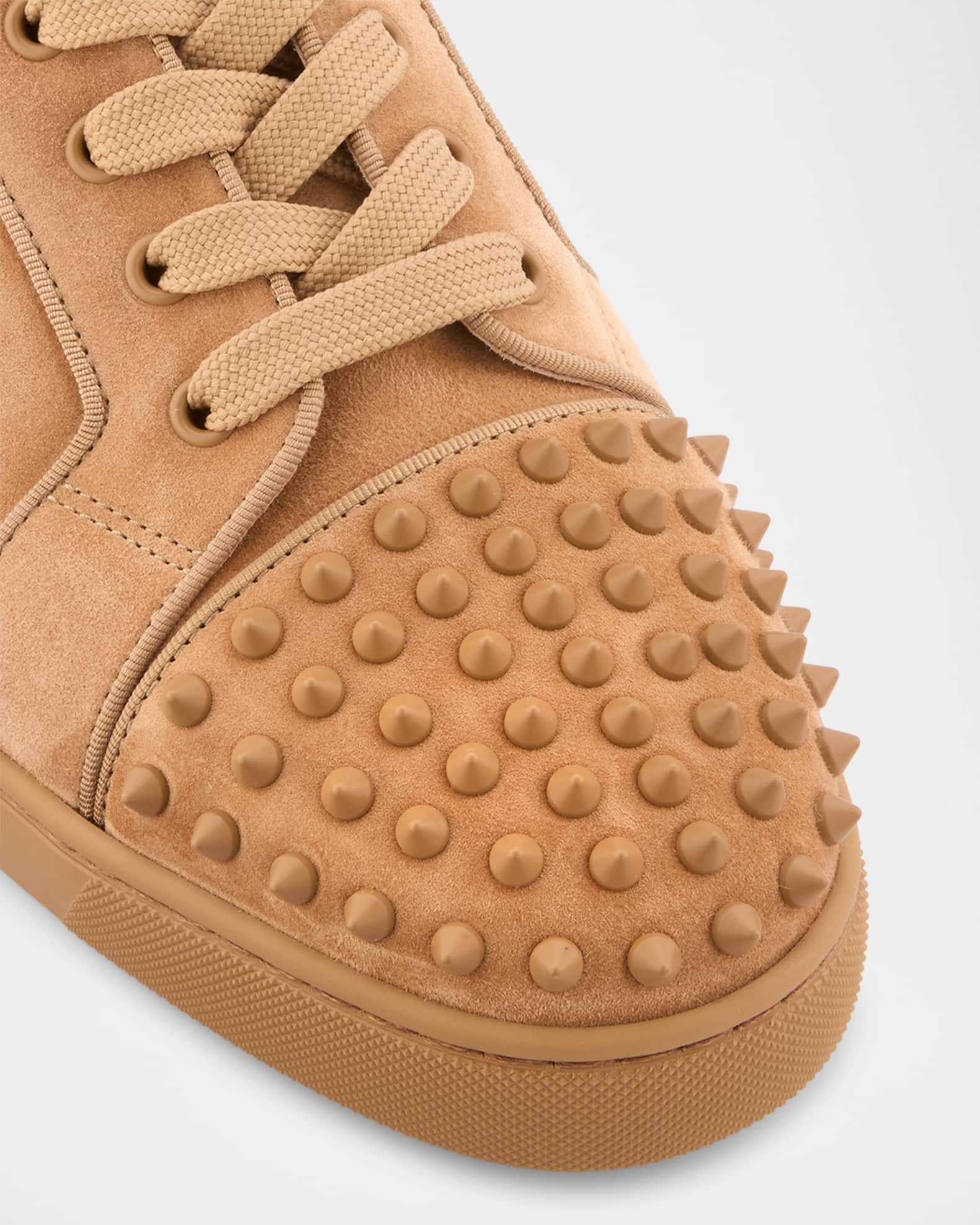 【Christian Louboutin】 Louis Juniorスエードロートップスニー Louis Junior - Sneakers - Veau velours - Black - Men