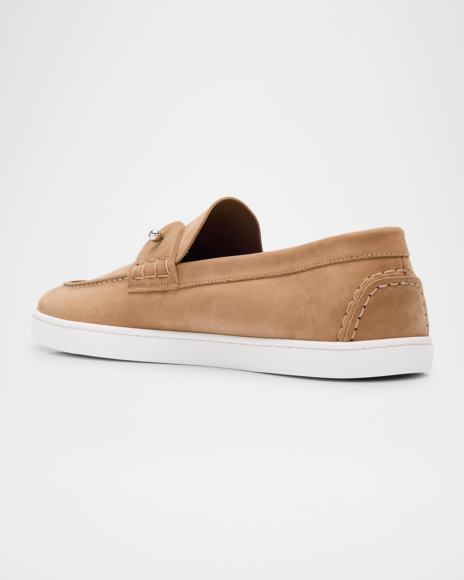 New Men’s Christian Louboutin Chambeliboat Nubuck Boat Shoe, US 17D, 50EU, Denim Chambeliboat - Boat Shoes - Calf leather - Marine - Men  main image 3