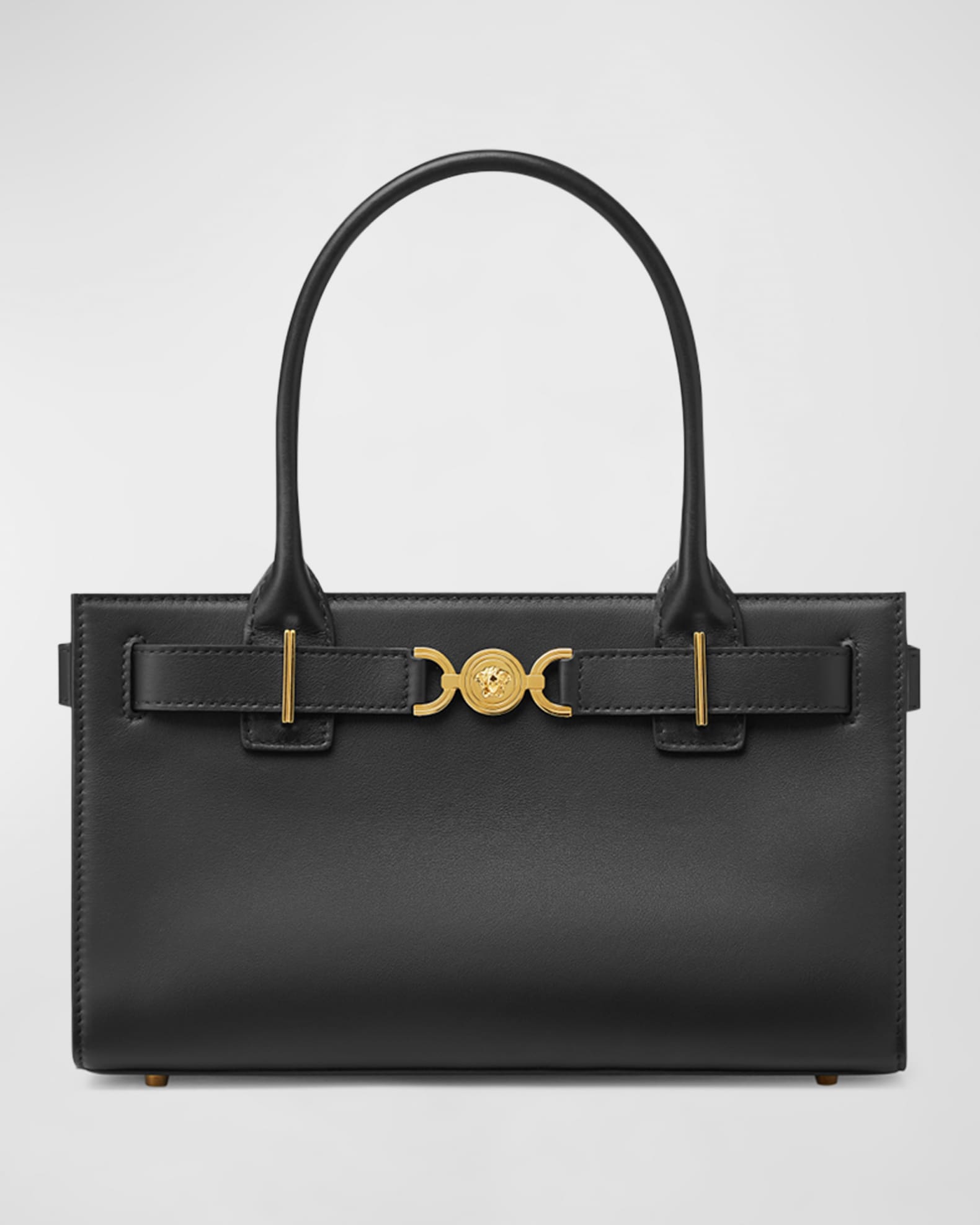 Versace collection leather tote new arrivals