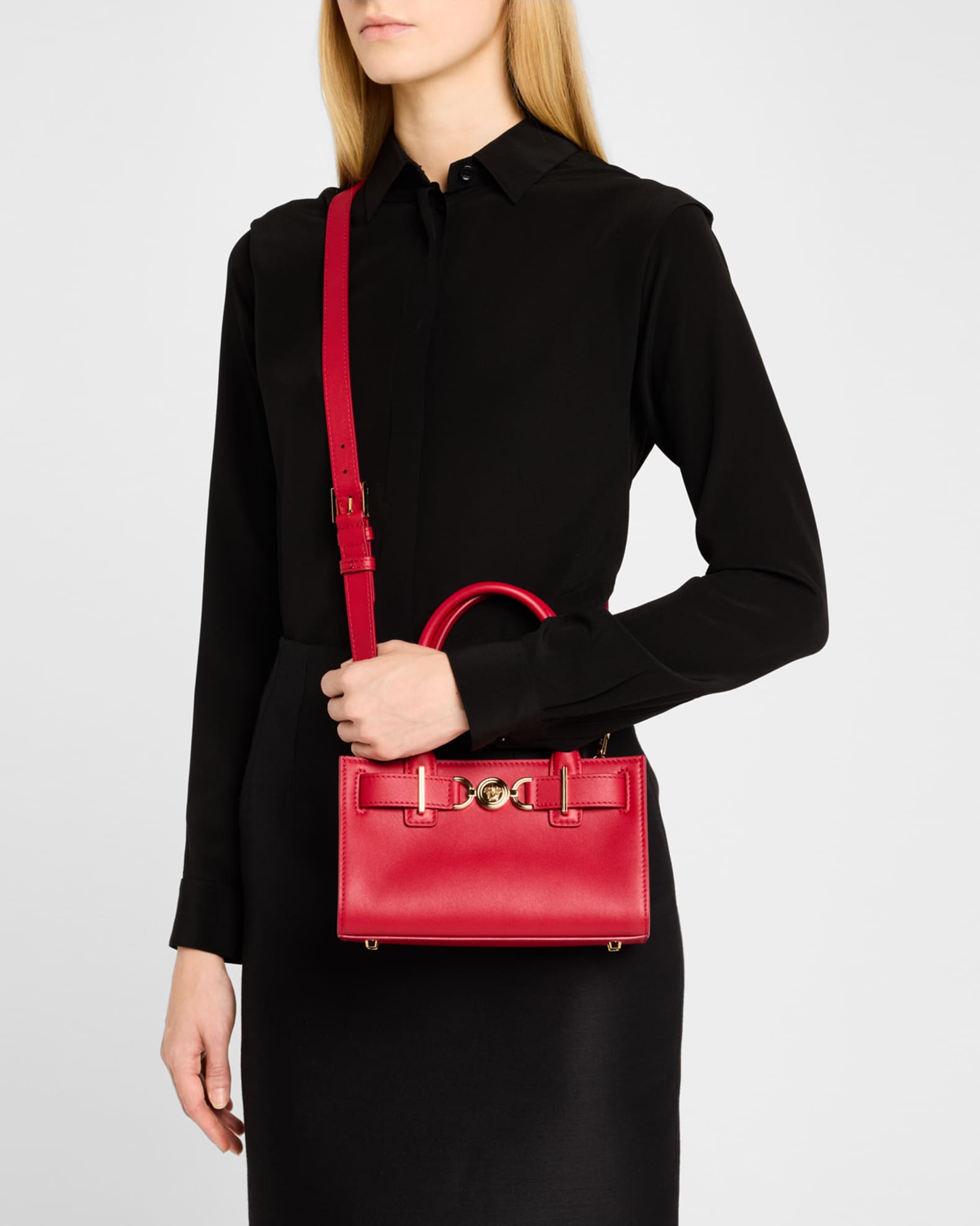 【Versace】MEDUSA 95 MINI TOTE BAG◆10158201A10795 Medusa '95 Mini Tote Bag Red | VERSACE