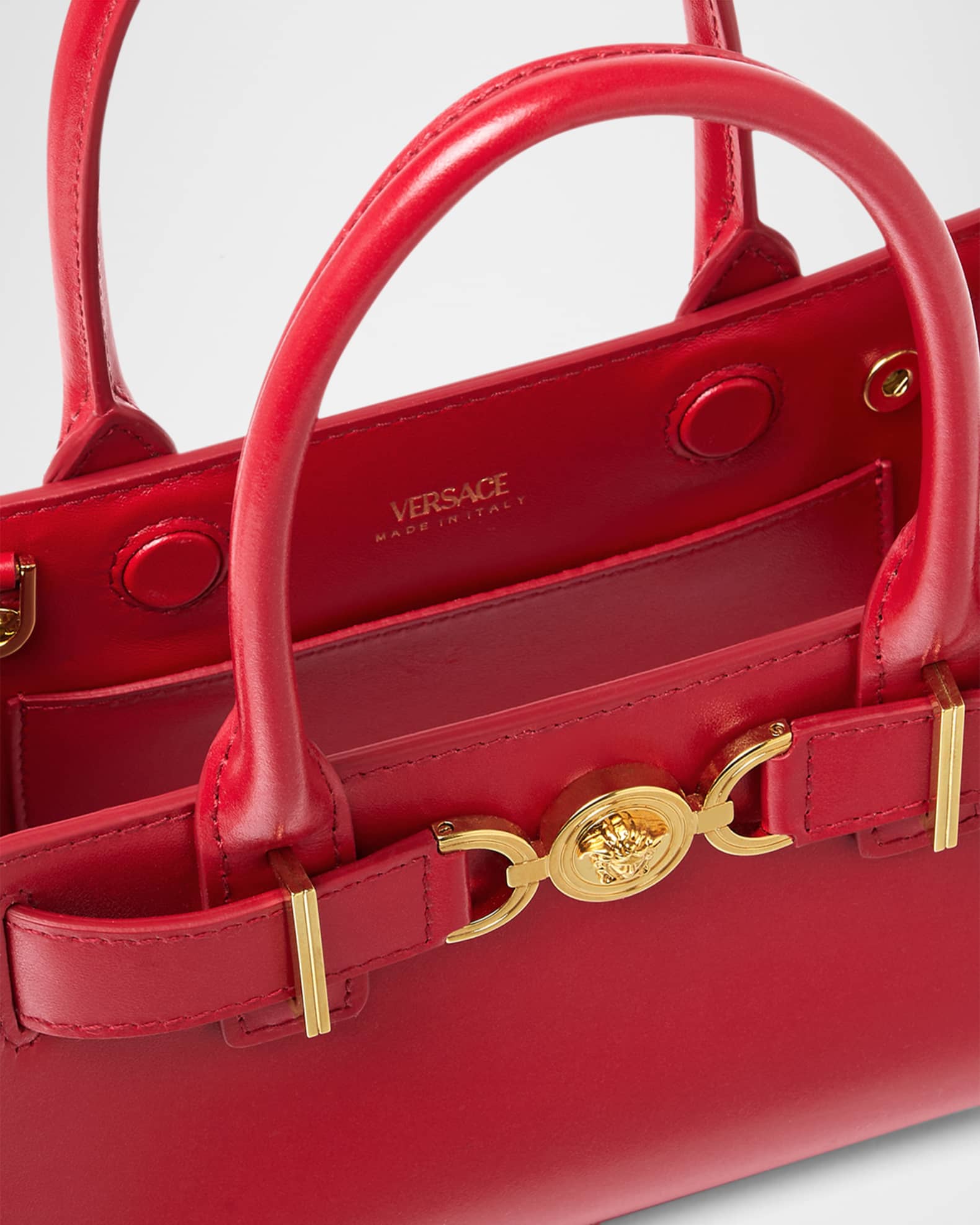 Versace Medusa 95 Small Leather Tote Bag | Neiman Marcus