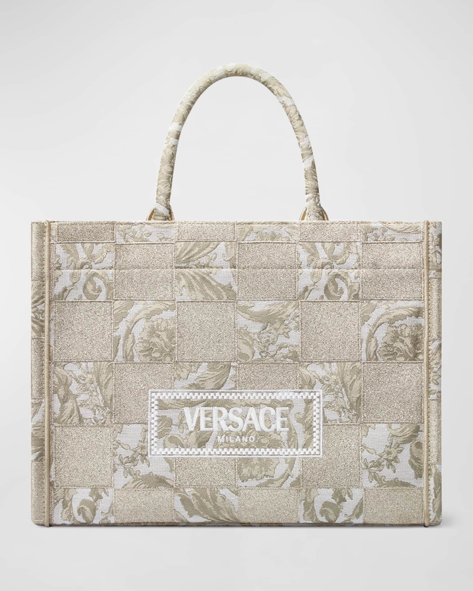 Versace La Medusa Large Patchwork Barocco Tote Bag | Neiman Marcus