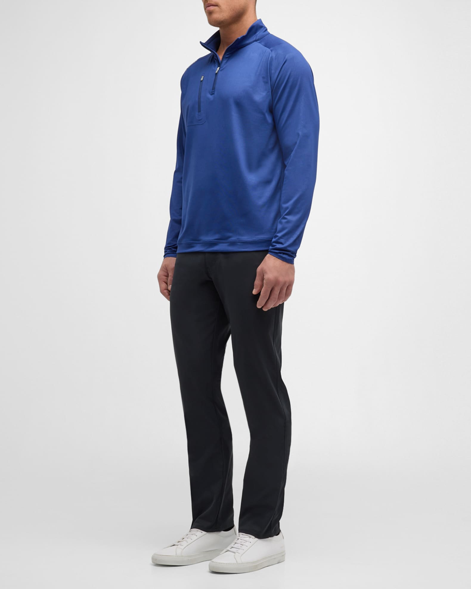 Peter Millar Men's Verge Logo Camo Performance Quarter-Zip Sweater ...