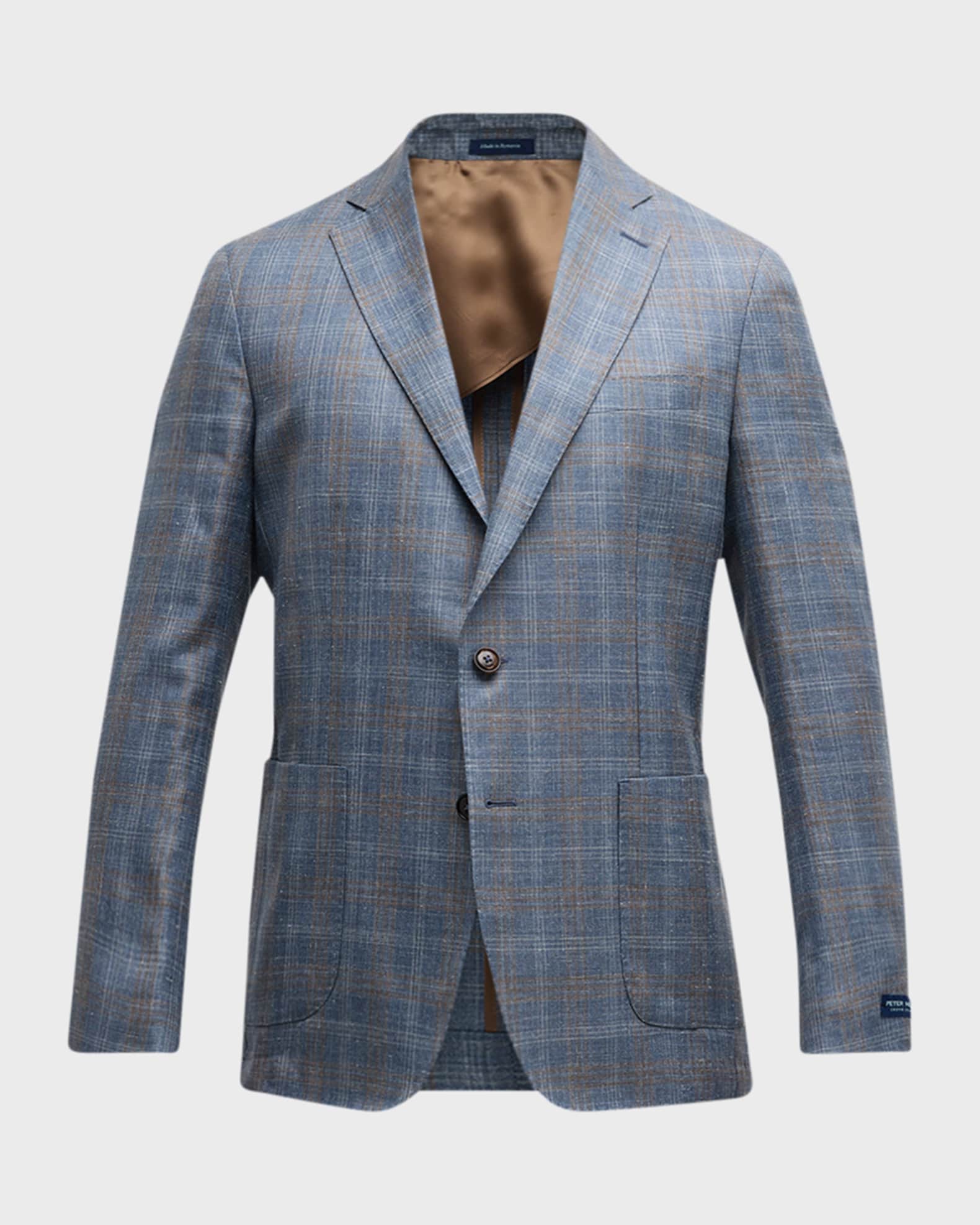 Peter Millar Men's Andover Plaid TwoButton Sport Coat Neiman Marcus