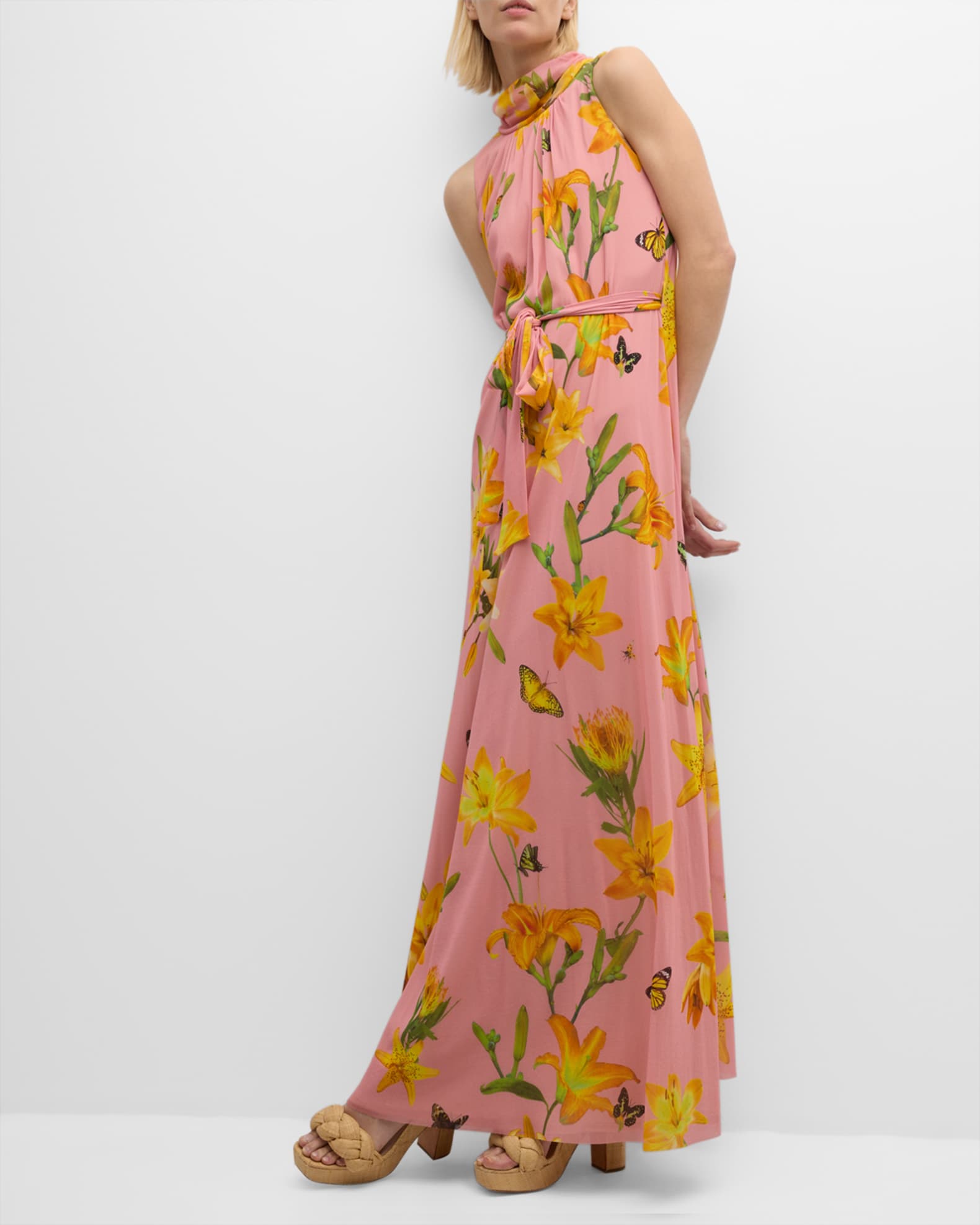 Tatum's Turtleneck Dress - Fairfax Farm Floral main image 1