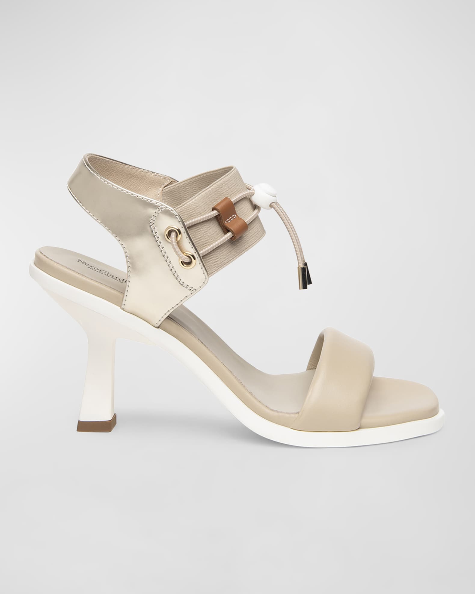 Bungee Leather Dress Sandals 0