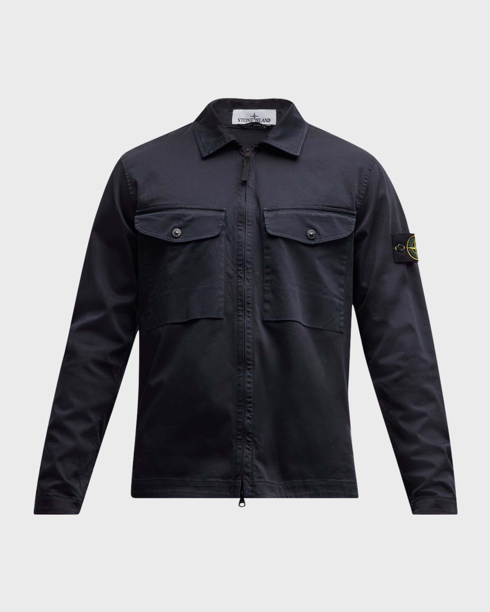 Stone Island Men's Garment-Dyed Overshirt