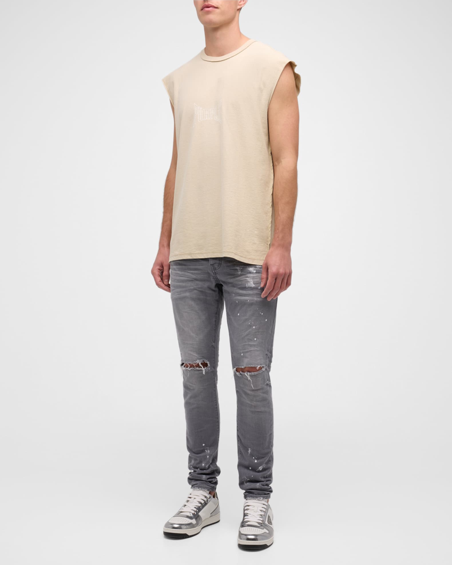 Men's Textured Jersey Tank Top
