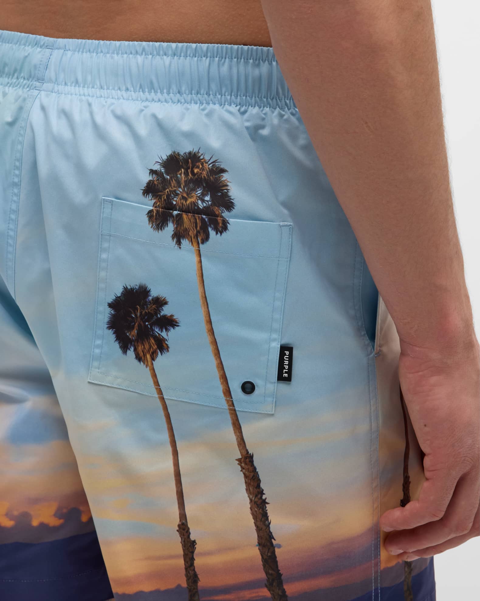 BLUE SKY INN abstract-print swim shorts