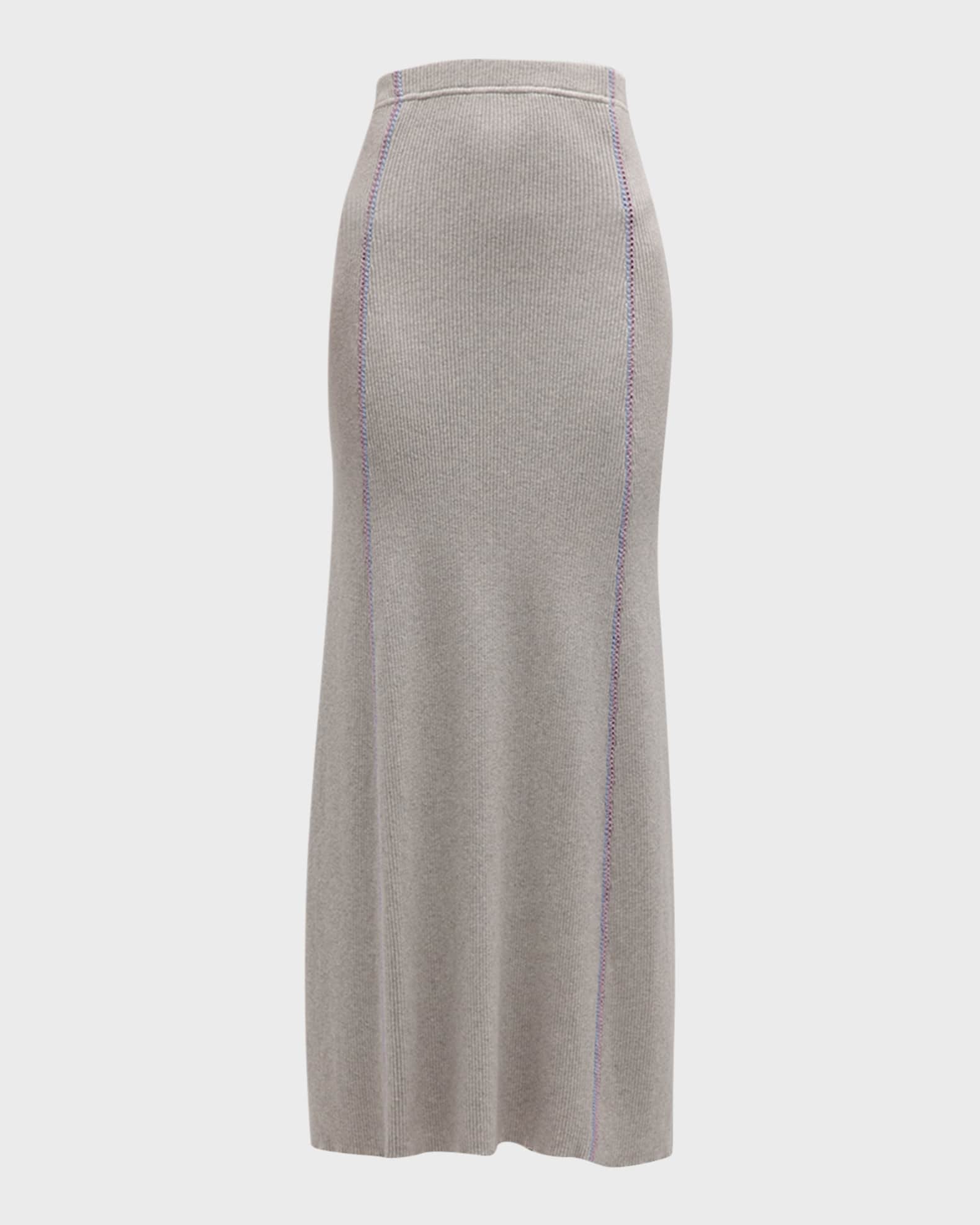 ATM Anthony Thomas Melillo Cotton Cashmere Knit Maxi Skirt