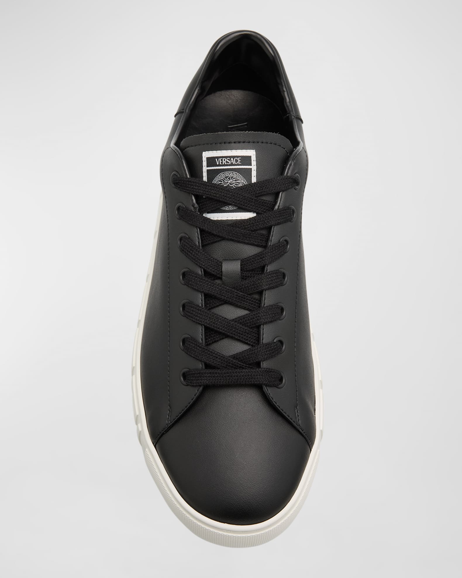 【送料&関税込】Versace Greca Low-top Sneakers Men's Greca Low-Top Sneakers | Neiman Marcus