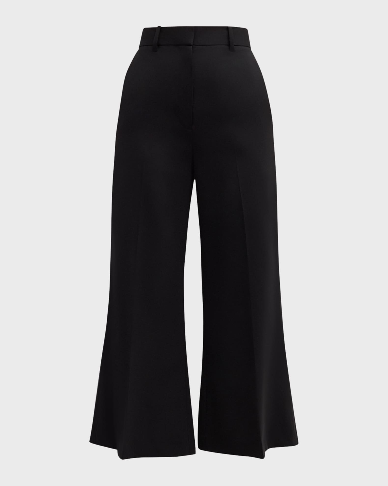 Cropped Wide-Leg Seasonless Wool Trousers 0
