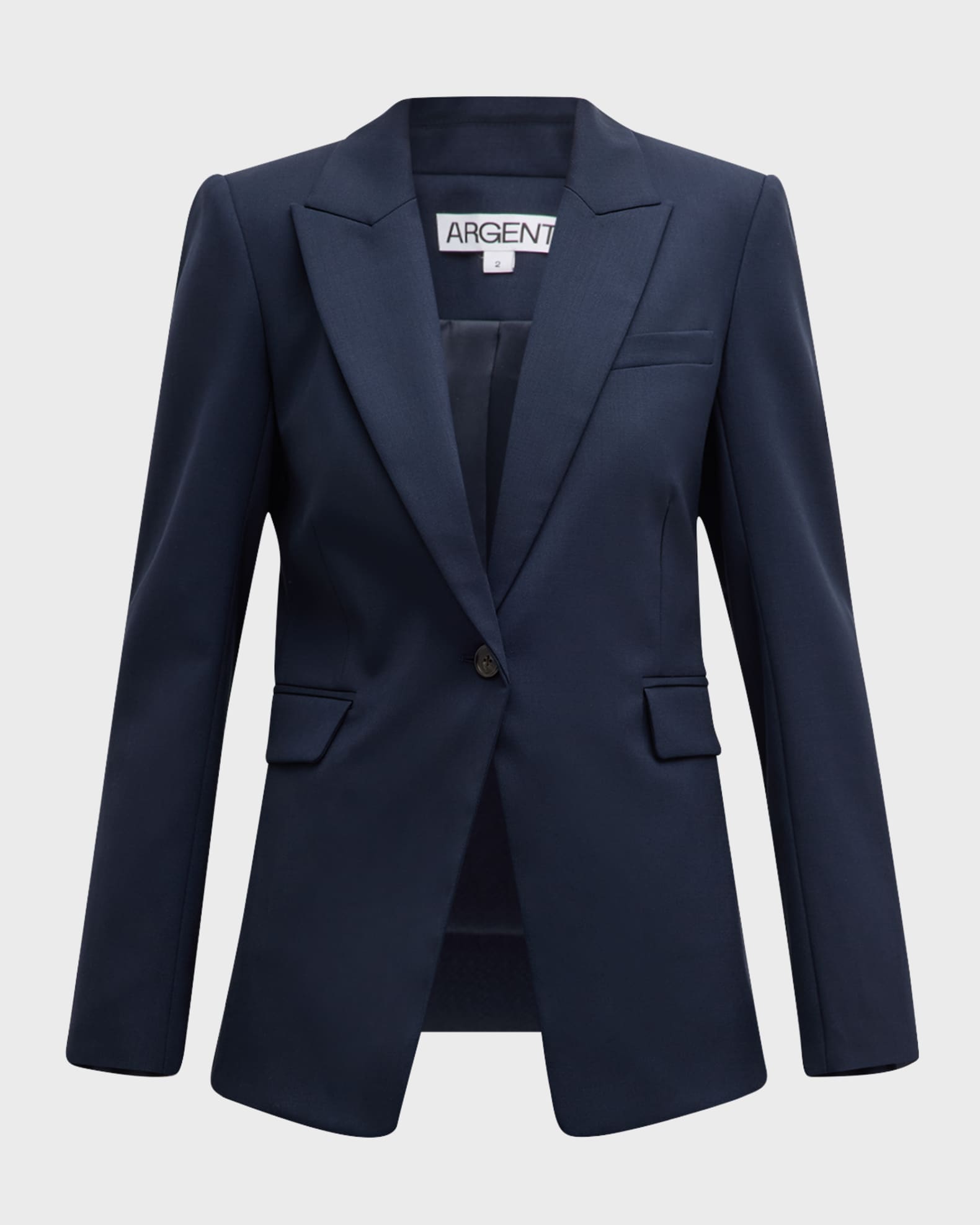 Single-Button Seasonless Wool Blazer 0