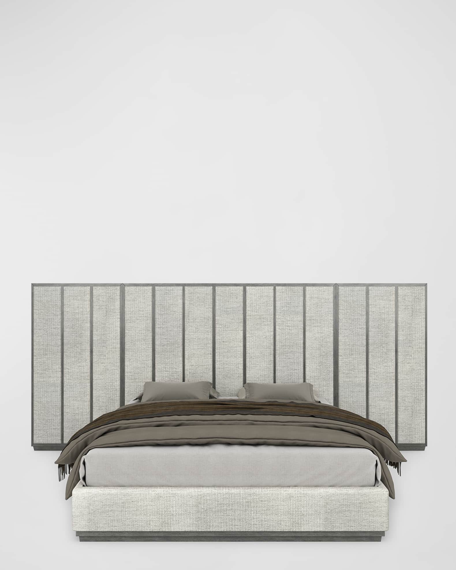 Colonna Extended Panel Upholstered California King Bed 1