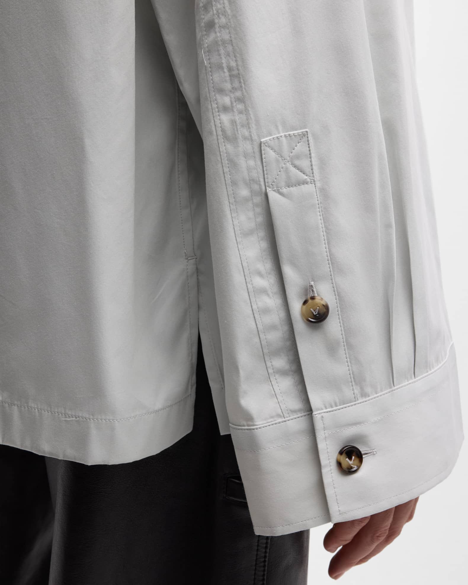 Bottega Veneta Men's Technical Cotton-Silk Shirt | Neiman Marcus