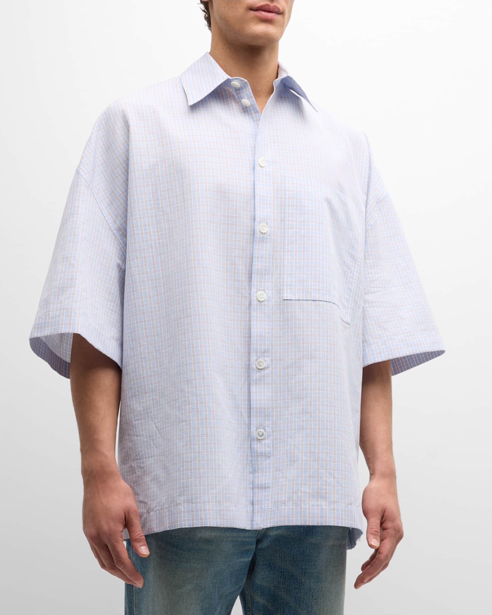【関税&送料込】Bottega Veneta Nappa Oversized Overshirt BOTTEGA VENETA Leather Overshirt for Men | MR PORTER