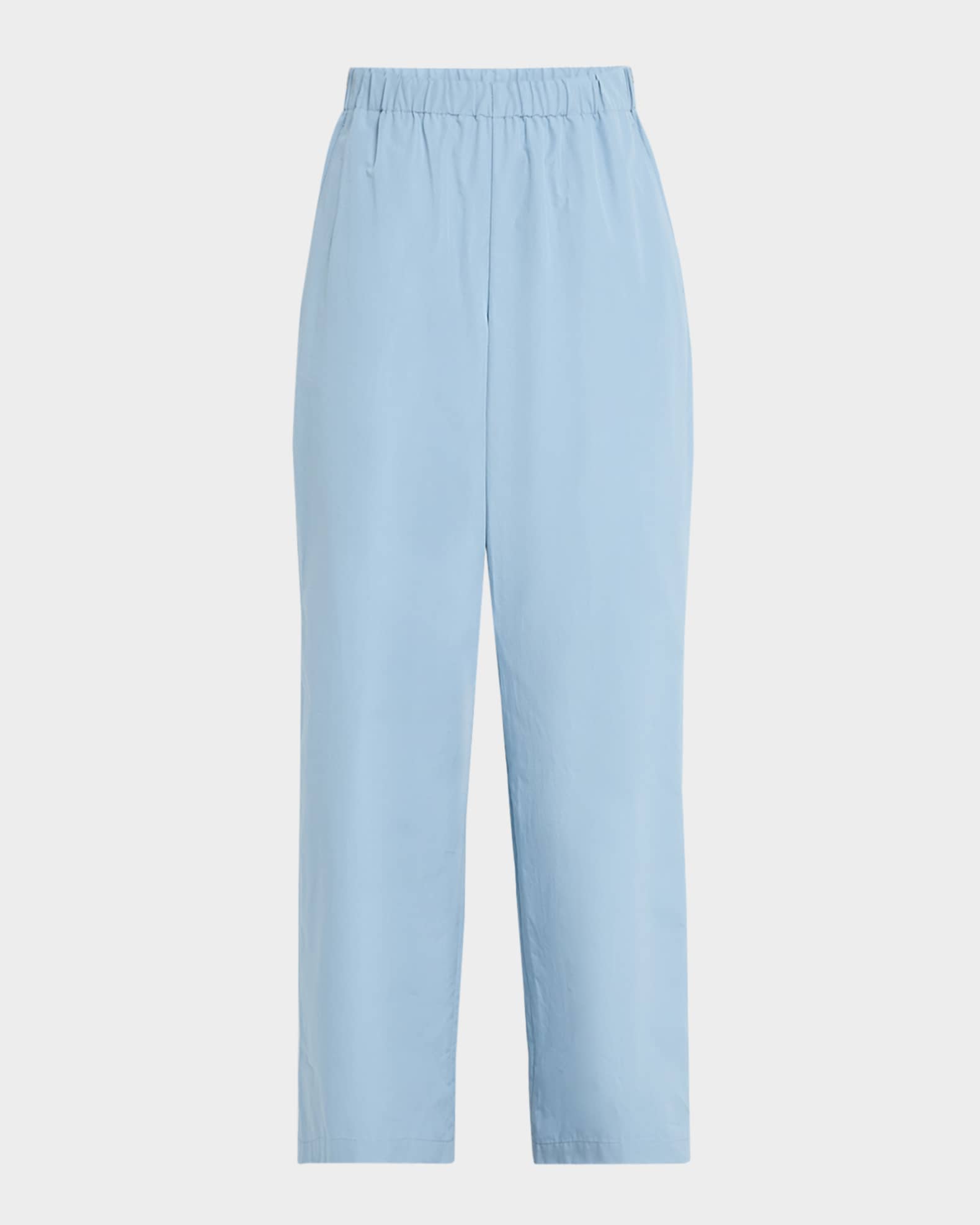 Riverside Wide-Leg Organic Cotton Poplin Pants 0