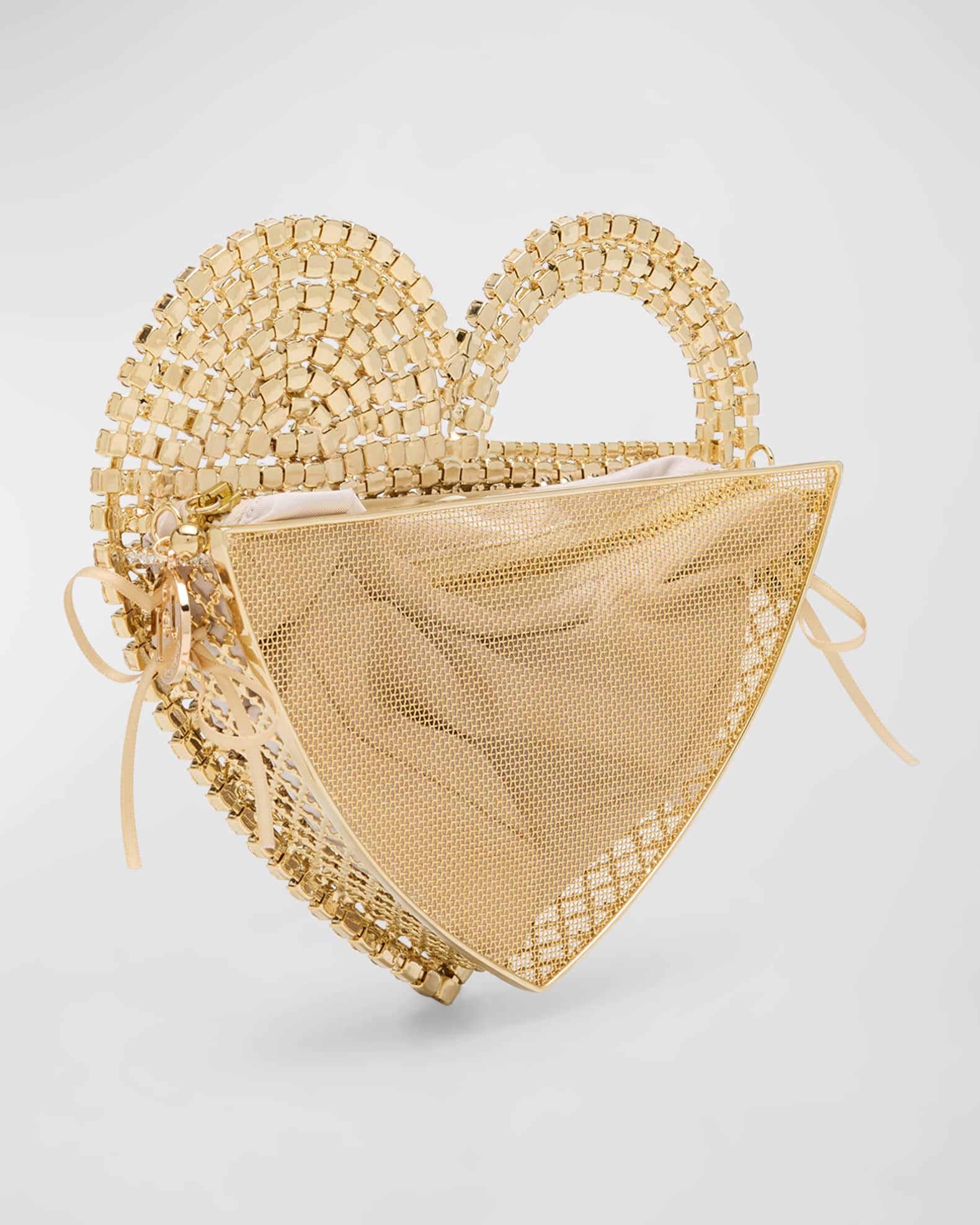 Rosantica Regina Heart Crystal Clutch Bag Neiman Marcus