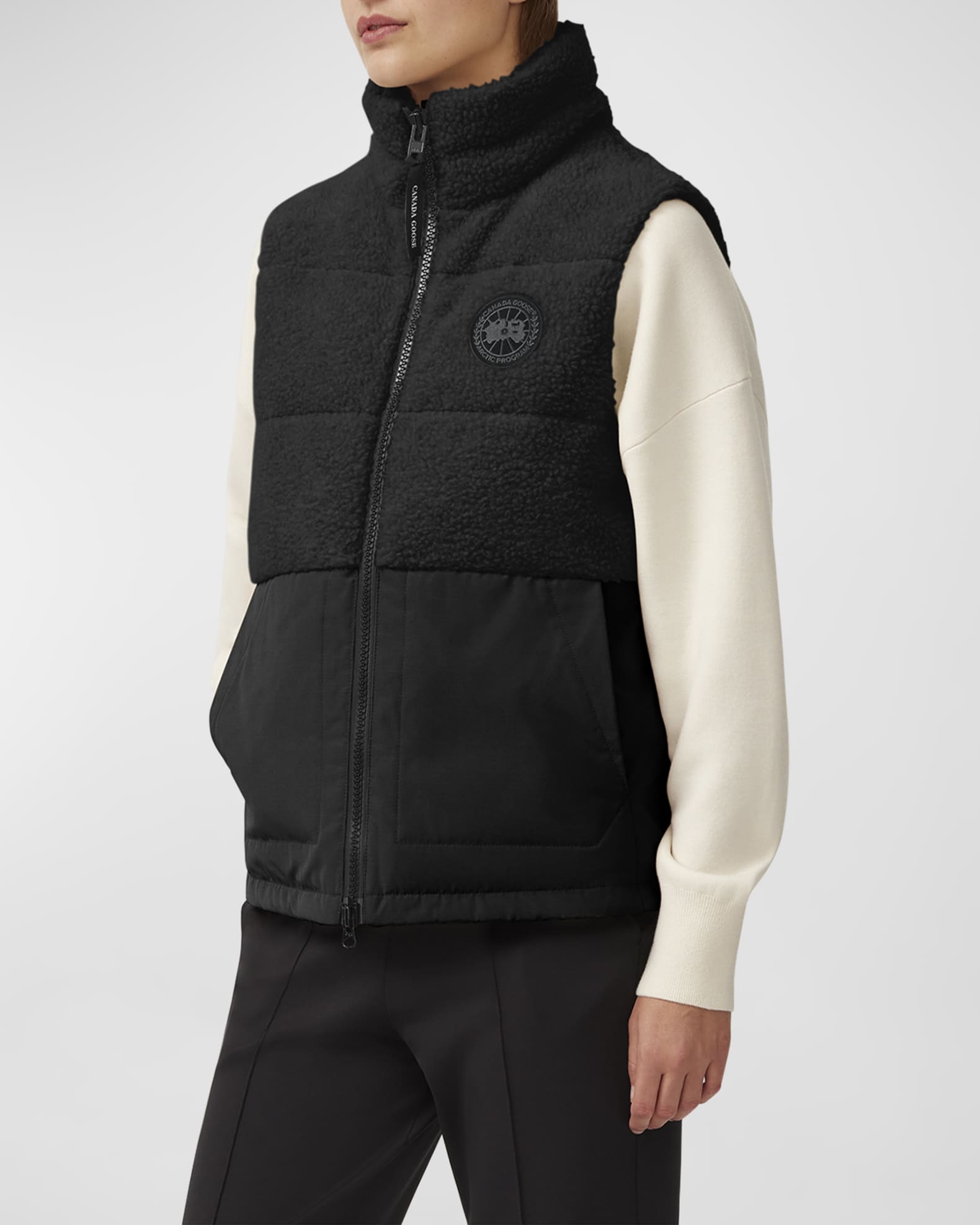 Canada Goose Elora Fleece Black Label Vest | Neiman Marcus