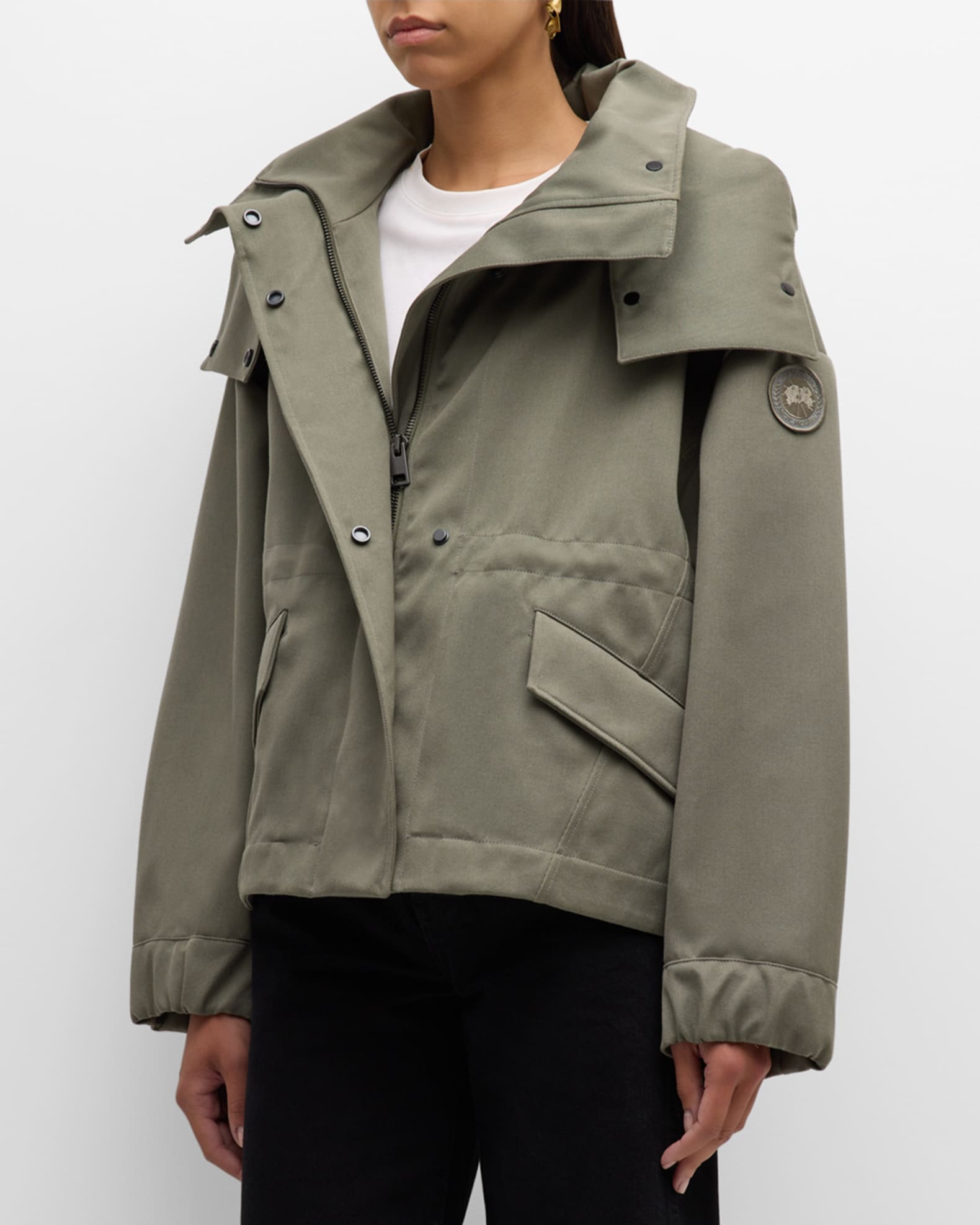 Canada Goose Olivine Twilla Midweight Hooded Coat Neiman Marcus