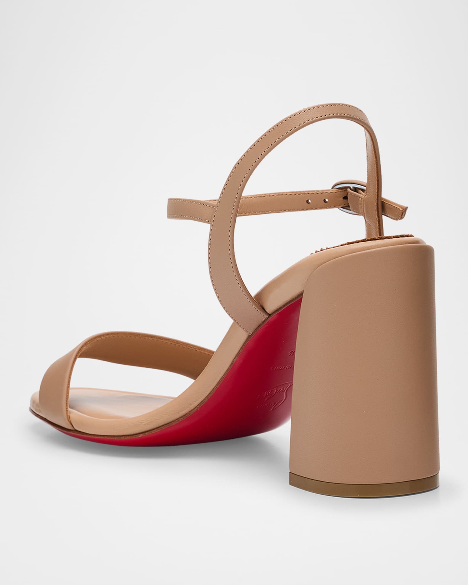 MISS JANE HEELED SANDALS 85MM IN GOLD-TONE CALFSKIN