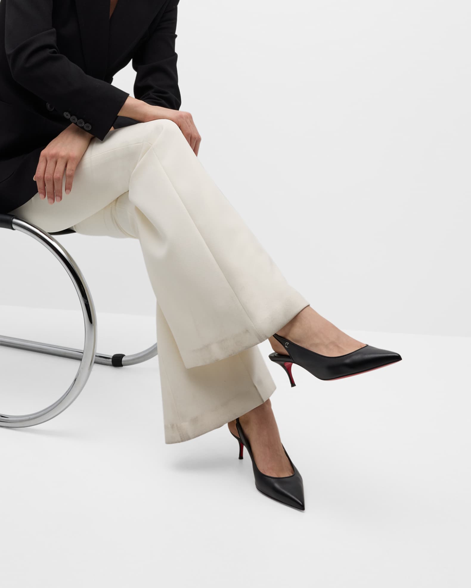 Christian Louboutin Sporty Kate Red Sole Slingback Pumps