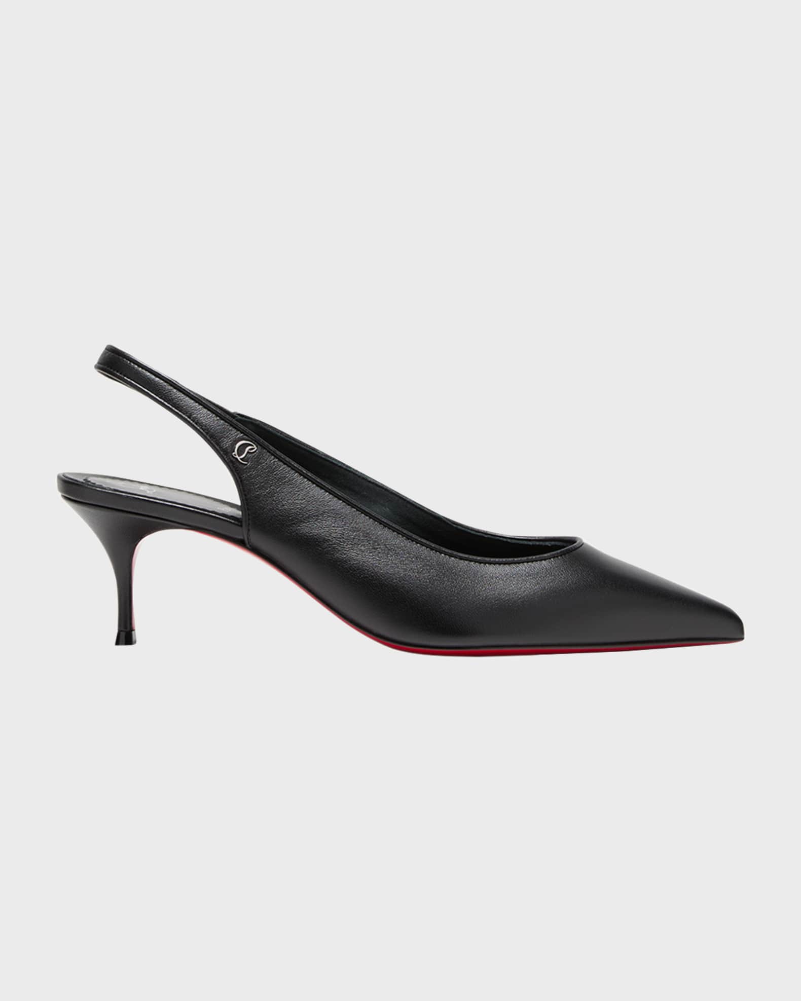サンダル・ミュール Christian Louboutin 'Sporty Kate' slingback (3240004 9002) Sporty Kate Sling - 55 mm Slingback pumps - Lamb nappa