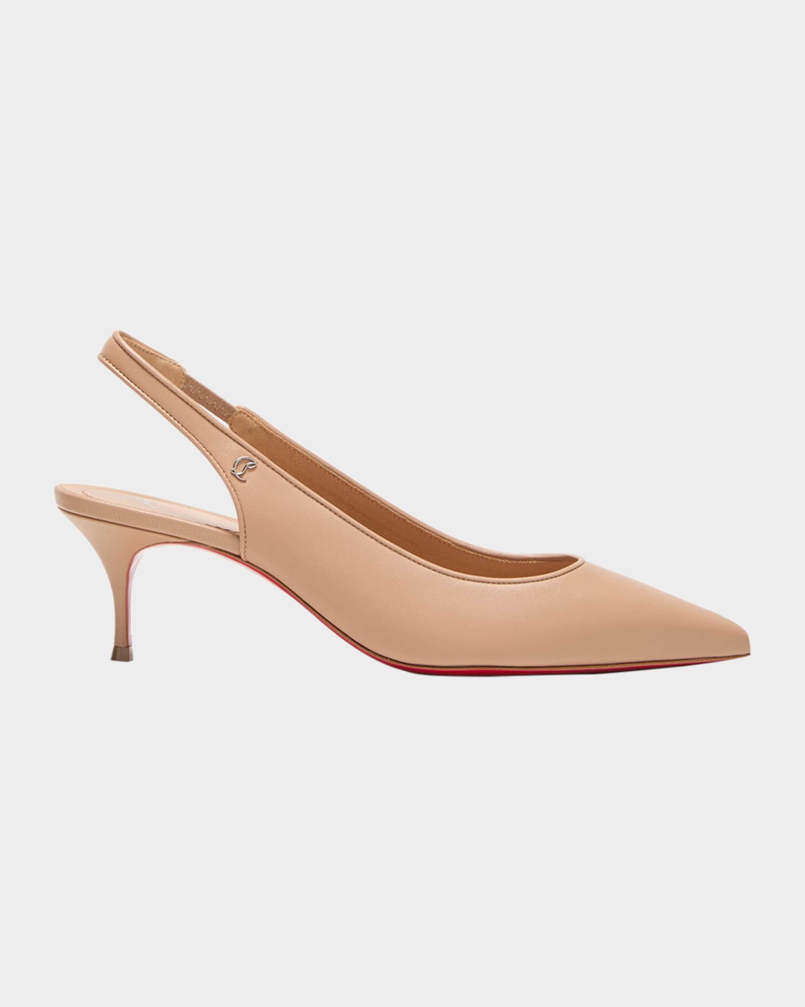 Sporty Kate Red Sole Slingback Pumps 0