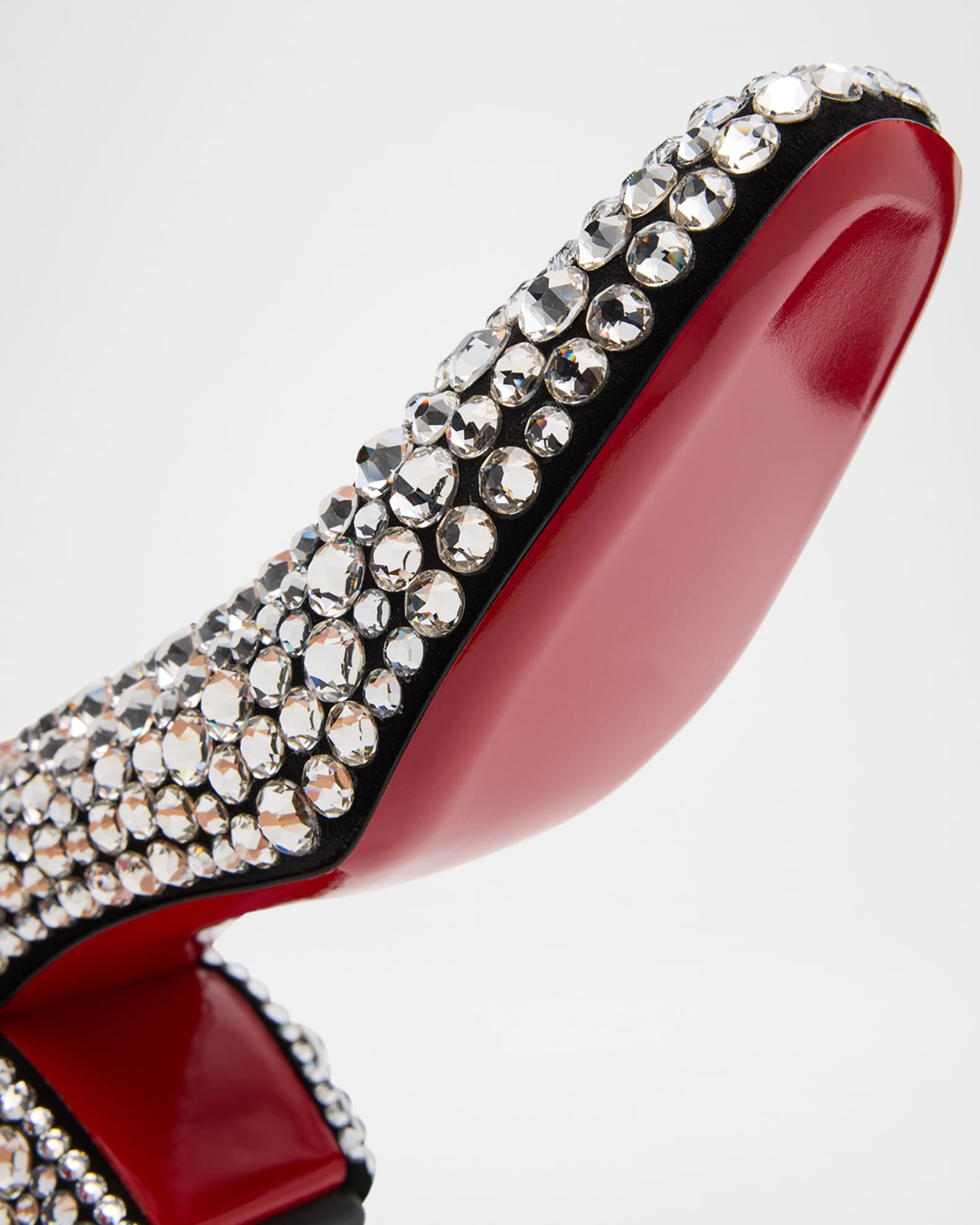 エレガントな【ルブタン】Minny Maxi クリスタル パンプス 25SS Christian Louboutin Minny Maxi Crystal Red Sole Pumps