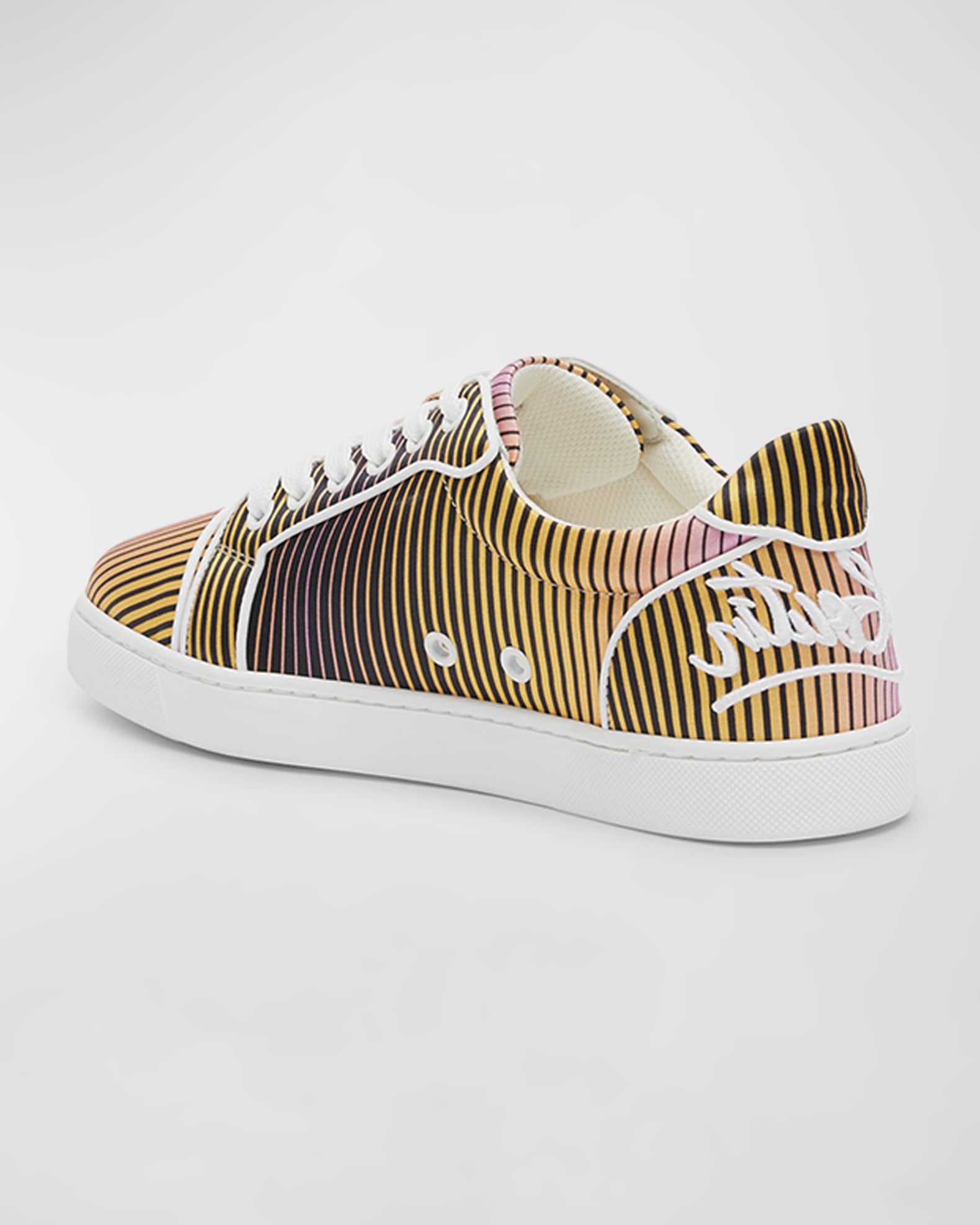 Fun Vieira Striped Red Sole Sneakers