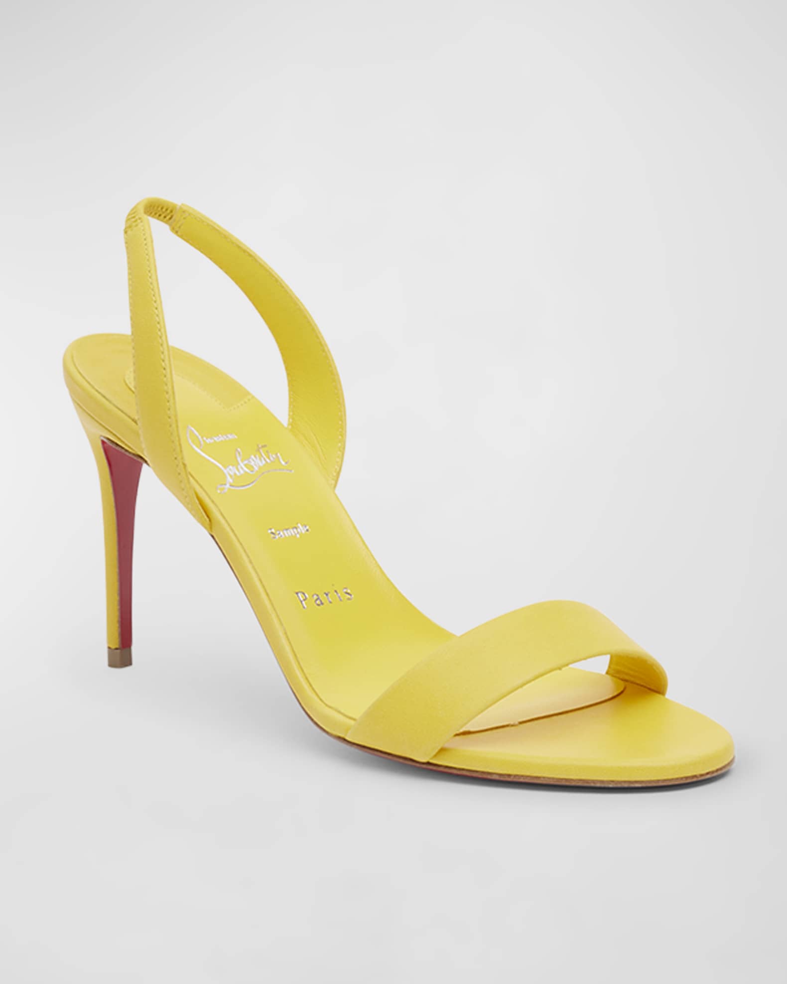 O Marylin Leather Red Sole Halter Sandals