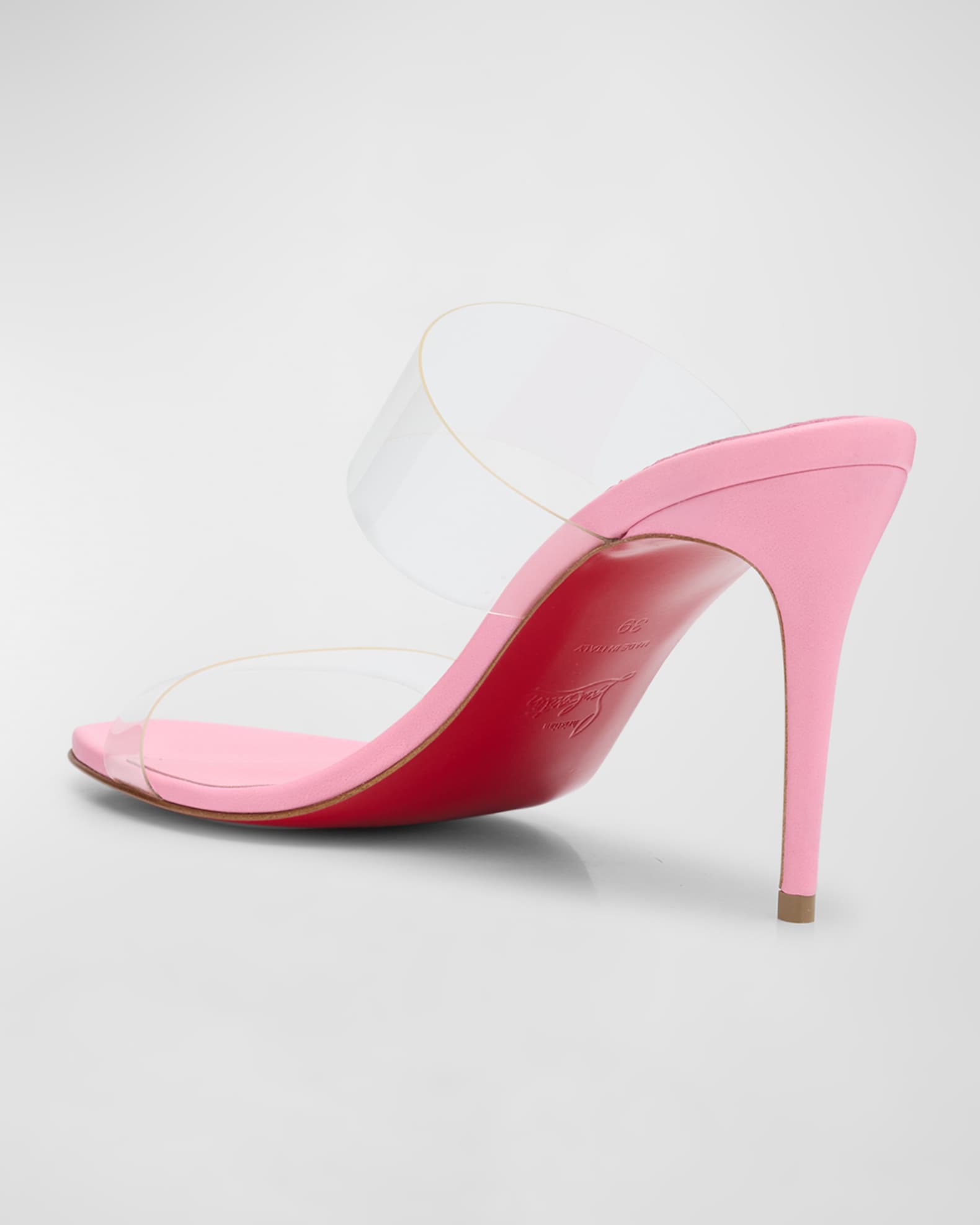 Christian louboutin just nothing illusion red sole sandals discount