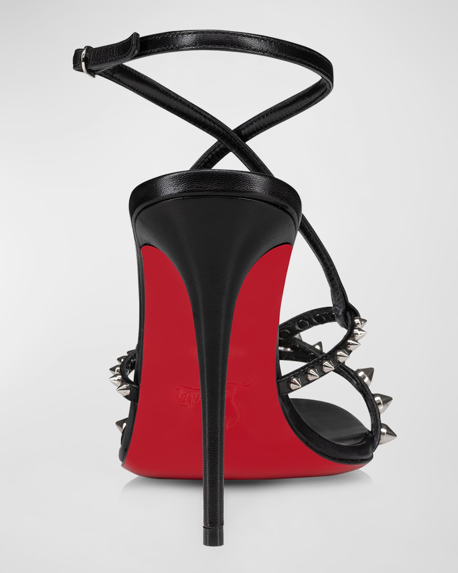 Christian louboutin barbarissima red sole sandals top