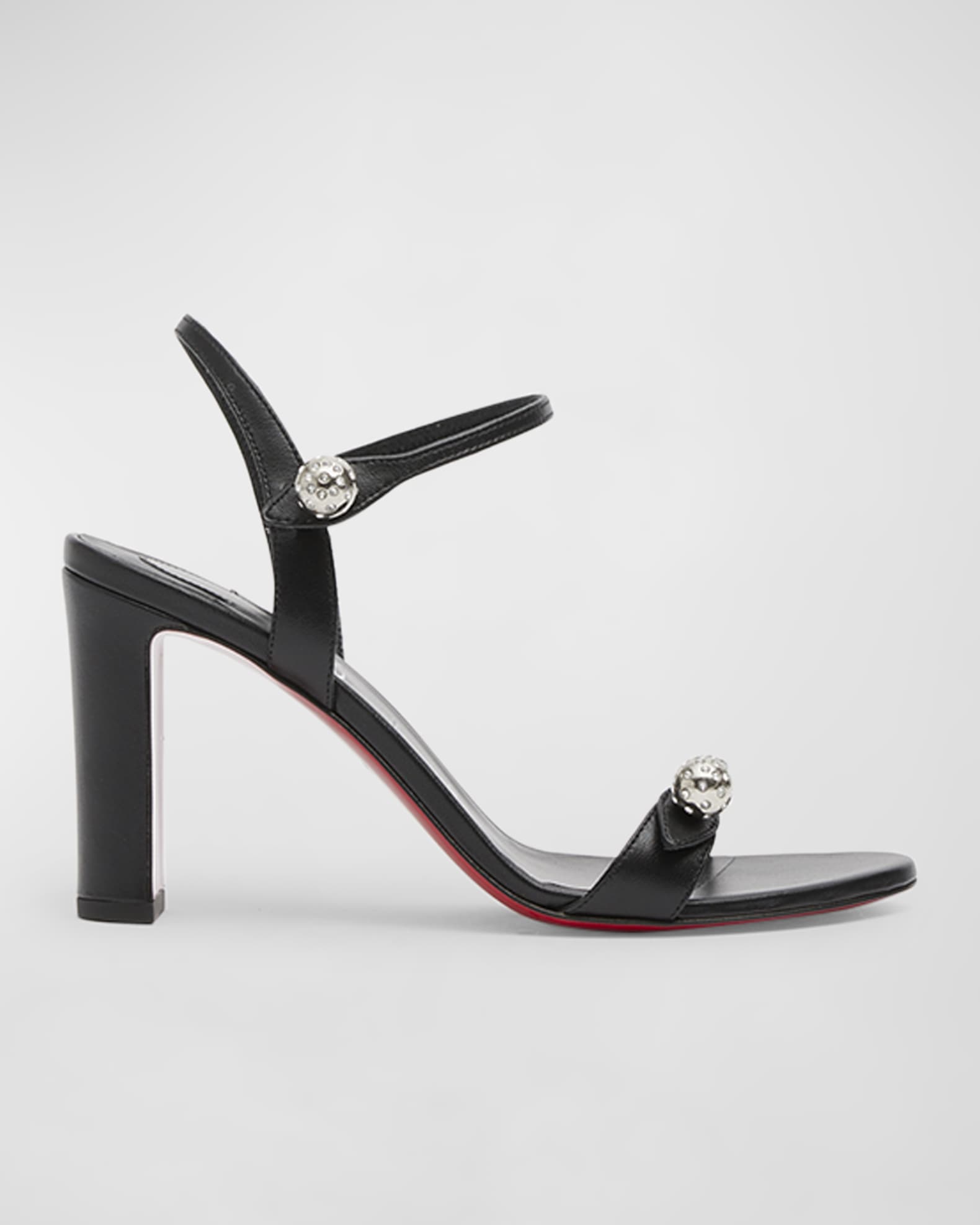 Christian Louboutin Atmospheria Leather Sphere Red Sole Sandals