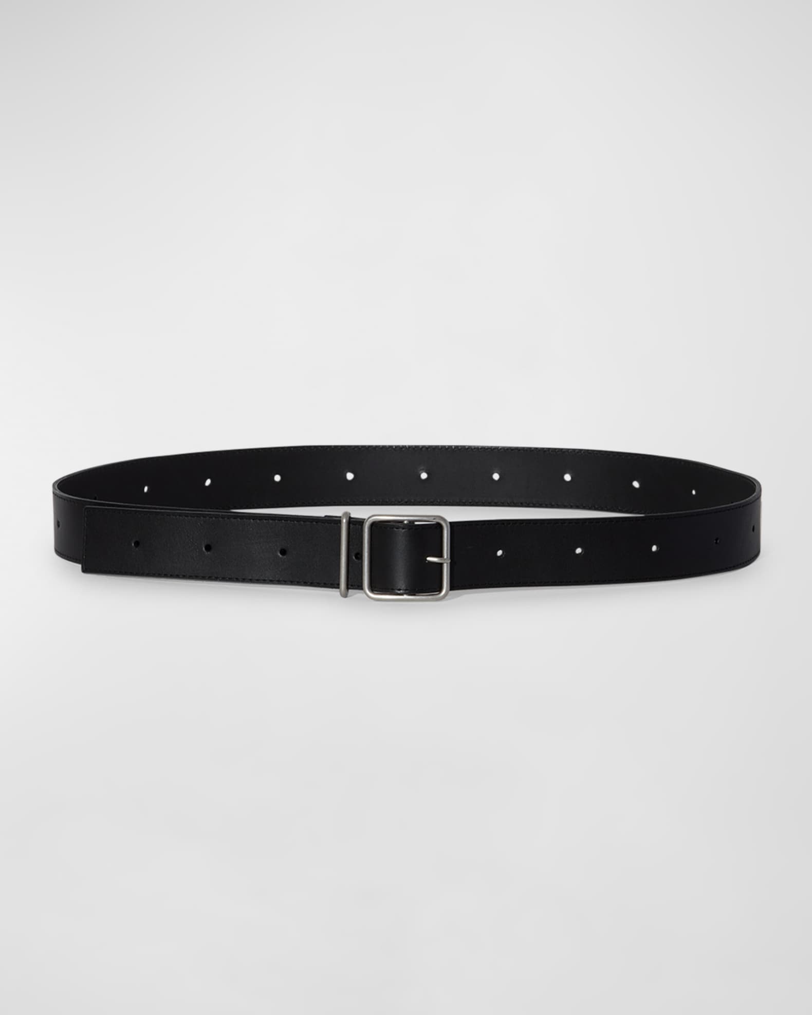 Adjustable Leather & Metal Alloy Belt  0