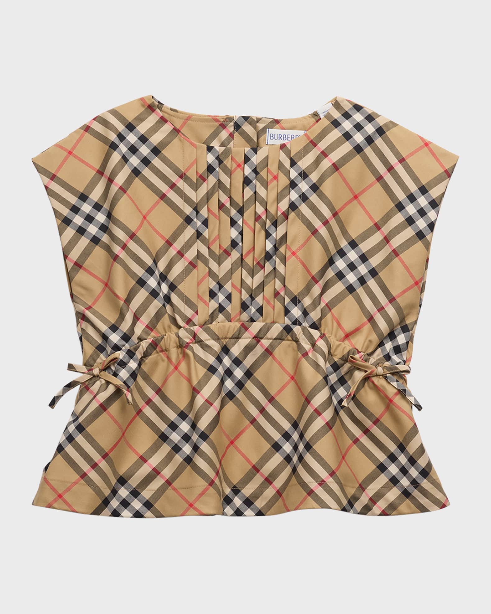 Burberry plaid top deals