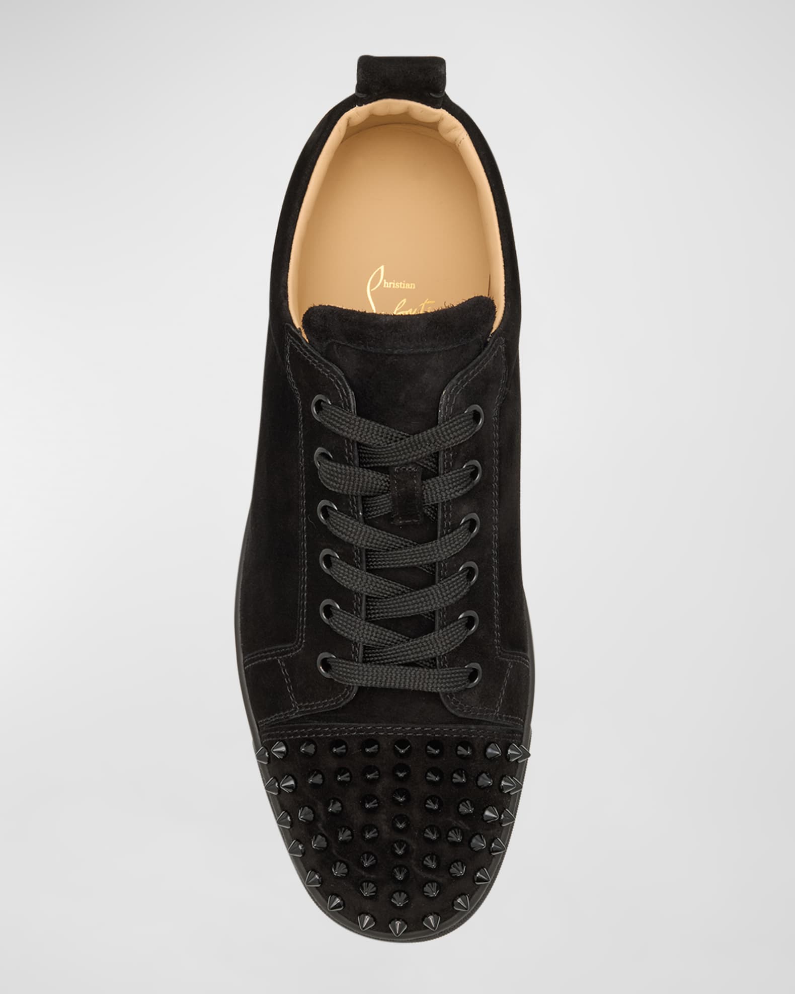 Christian Louboutin Men's Louis Junior Spikes Leather Low