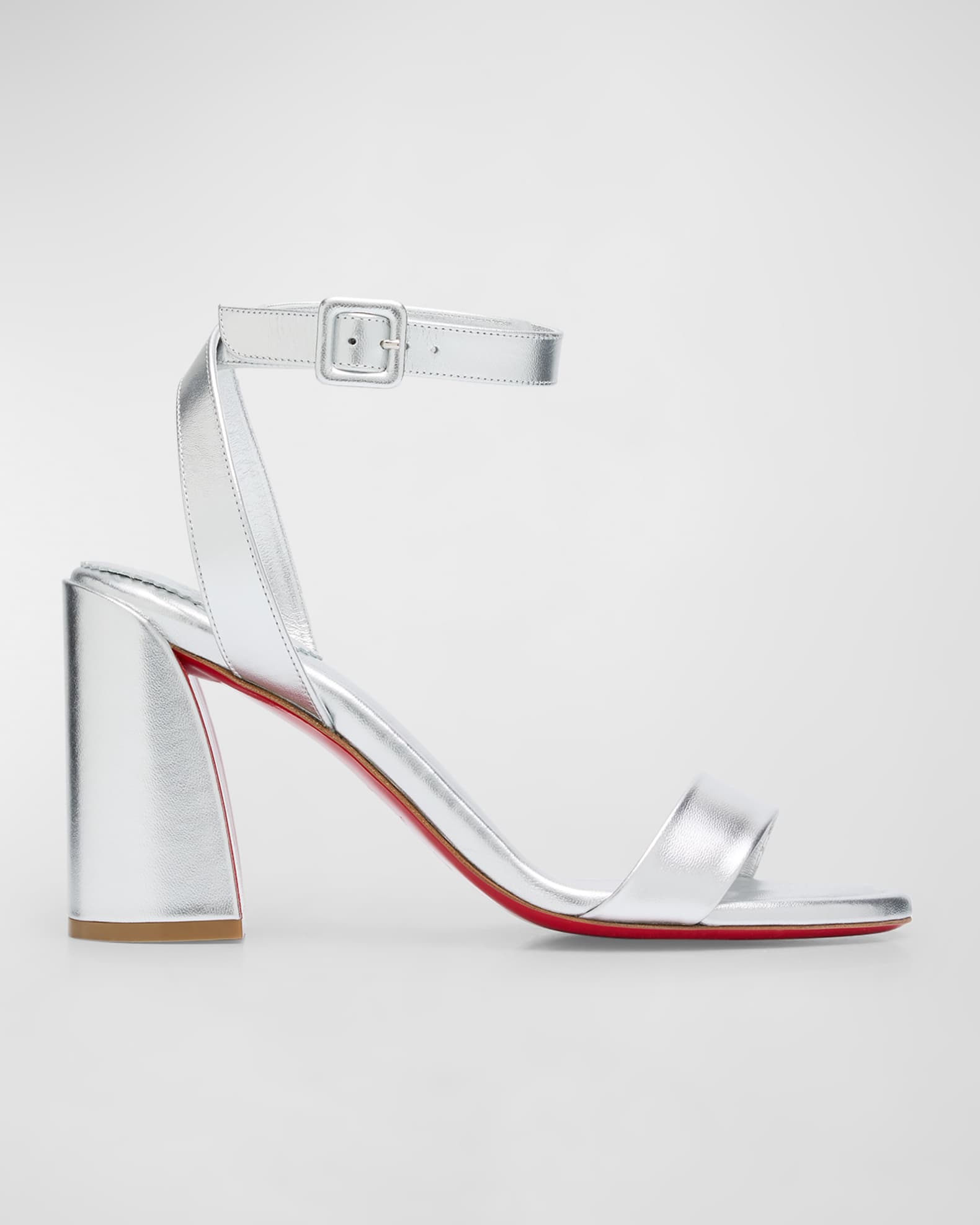 Miss Sabina Metallic Red Sole Sandals 0