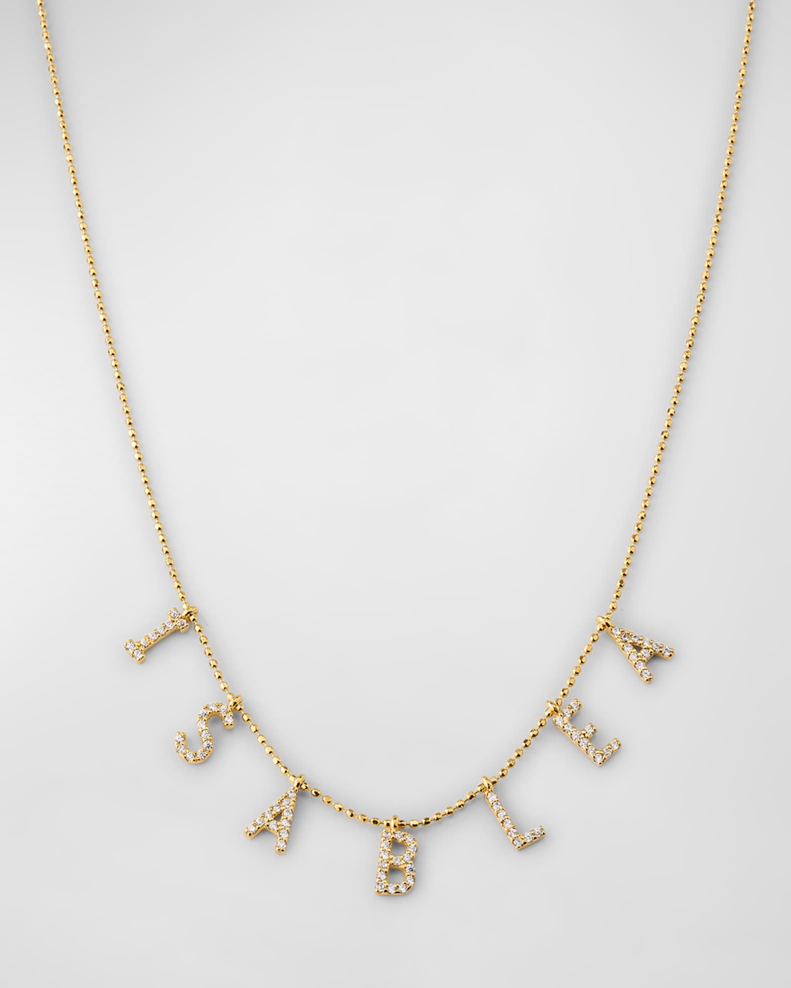 14K Gold-Plated Sterling Silver 7-Letter Personalized Necklace 0