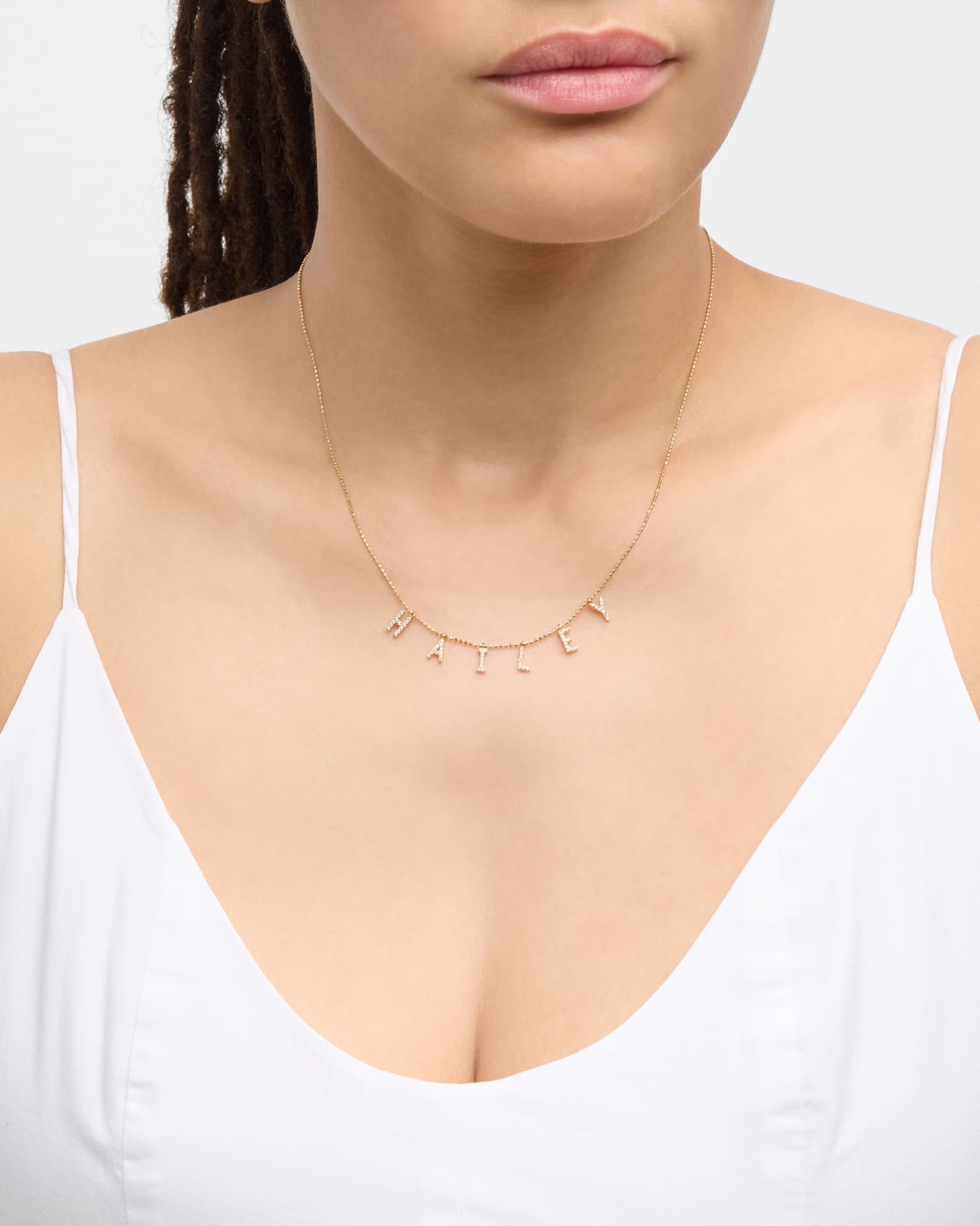 14K Gold-Plated Sterling Silver 6-Letter Personalized Necklace 1