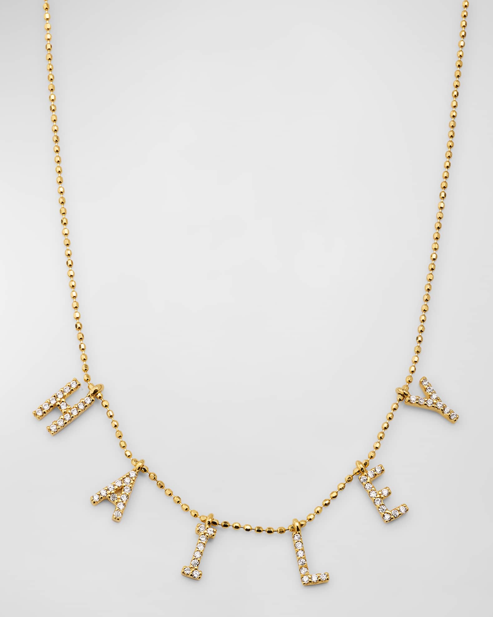 14K Gold-Plated Sterling Silver 6-Letter Personalized Necklace 0