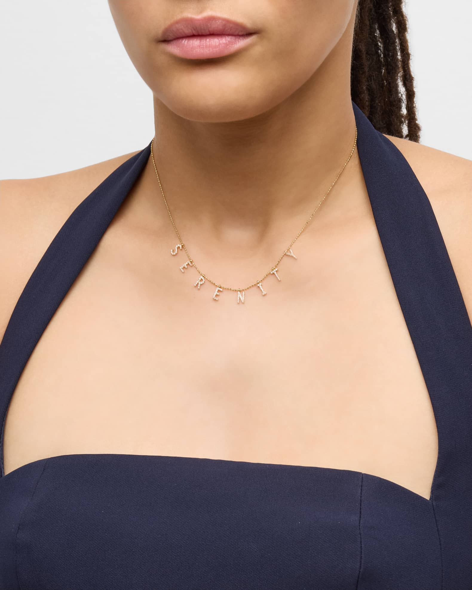 14K Gold-Plated Sterling Silver 8-Letter Personalized Necklace 1